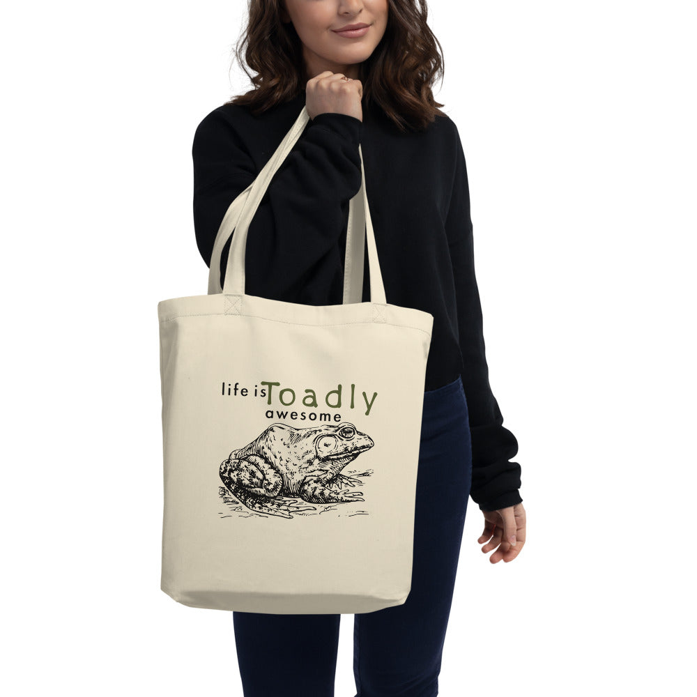 Life is Toadly awesome toad Eco Tote Bag
