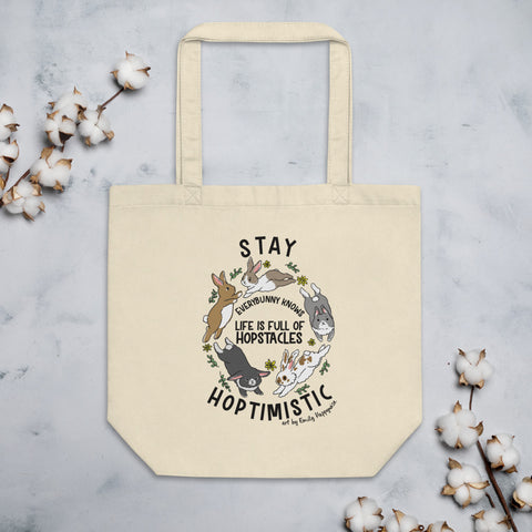 Stay Hoptimistic Eco Tote Bag
