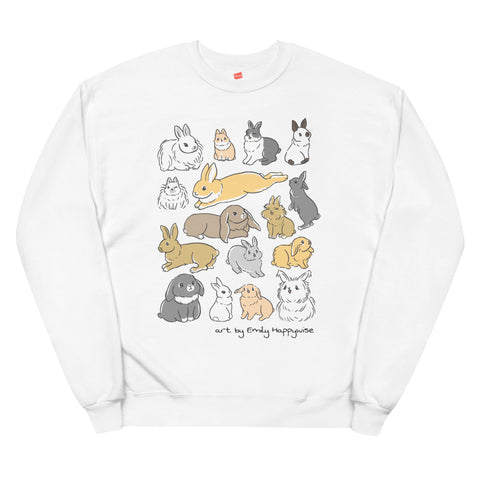 Bunny Breeds Unisex fleece sweatshirt