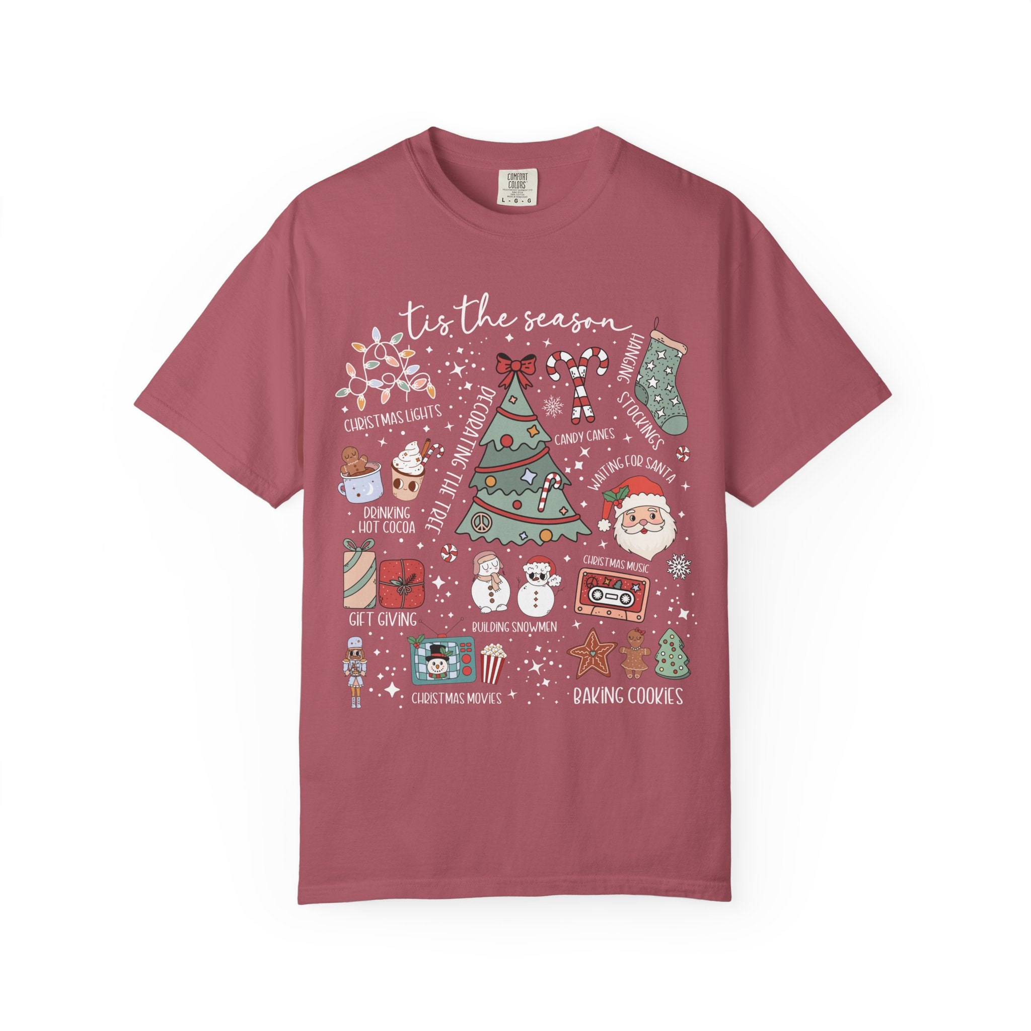 Christmas Doodle Graphic T-shirt