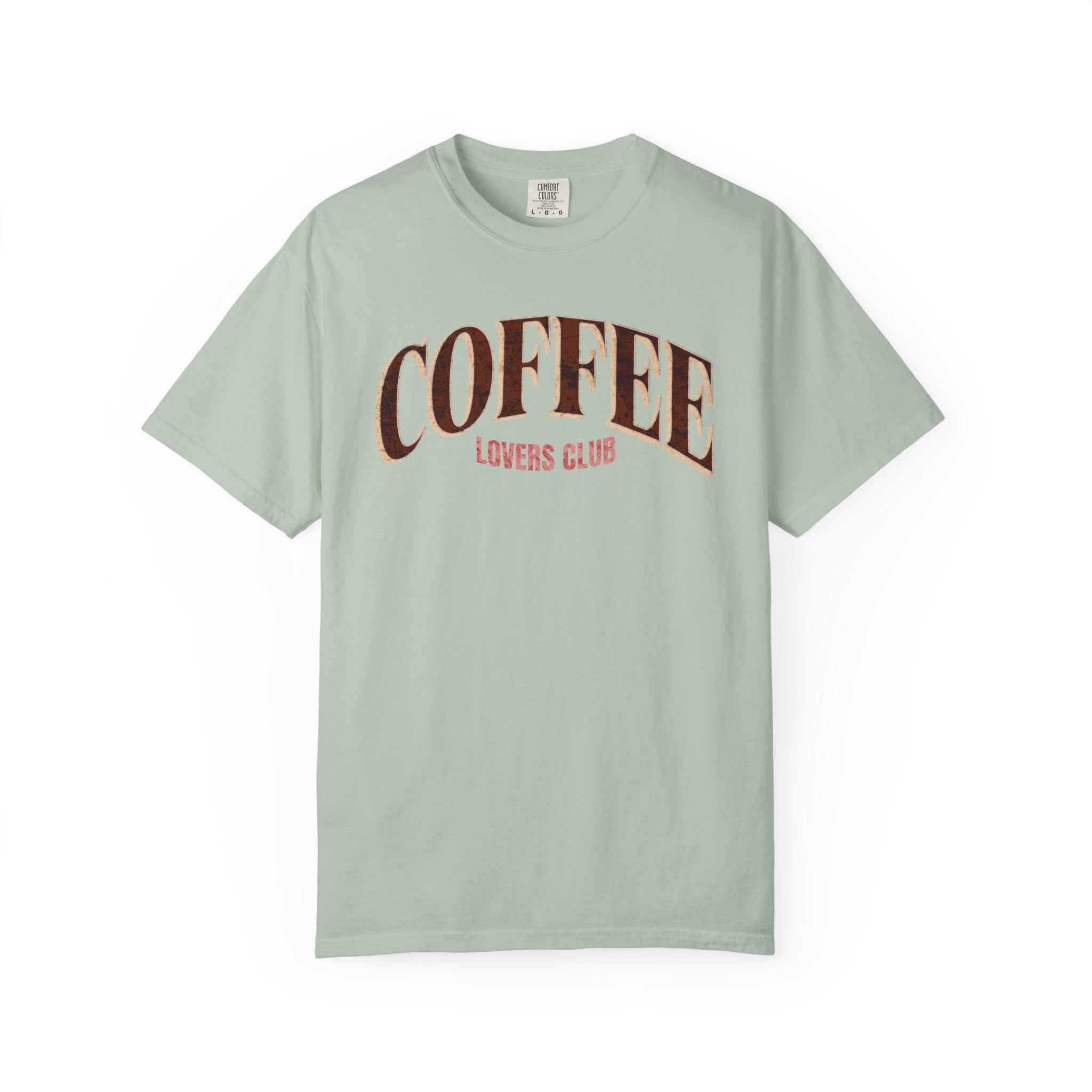 Coffee Lovers Club Unisex Garment-Dyed T-shirt | Casual Wear, Coffee Enthusiast Gift, Gift for Him/Her, Cozy Outfit, Everyday Style