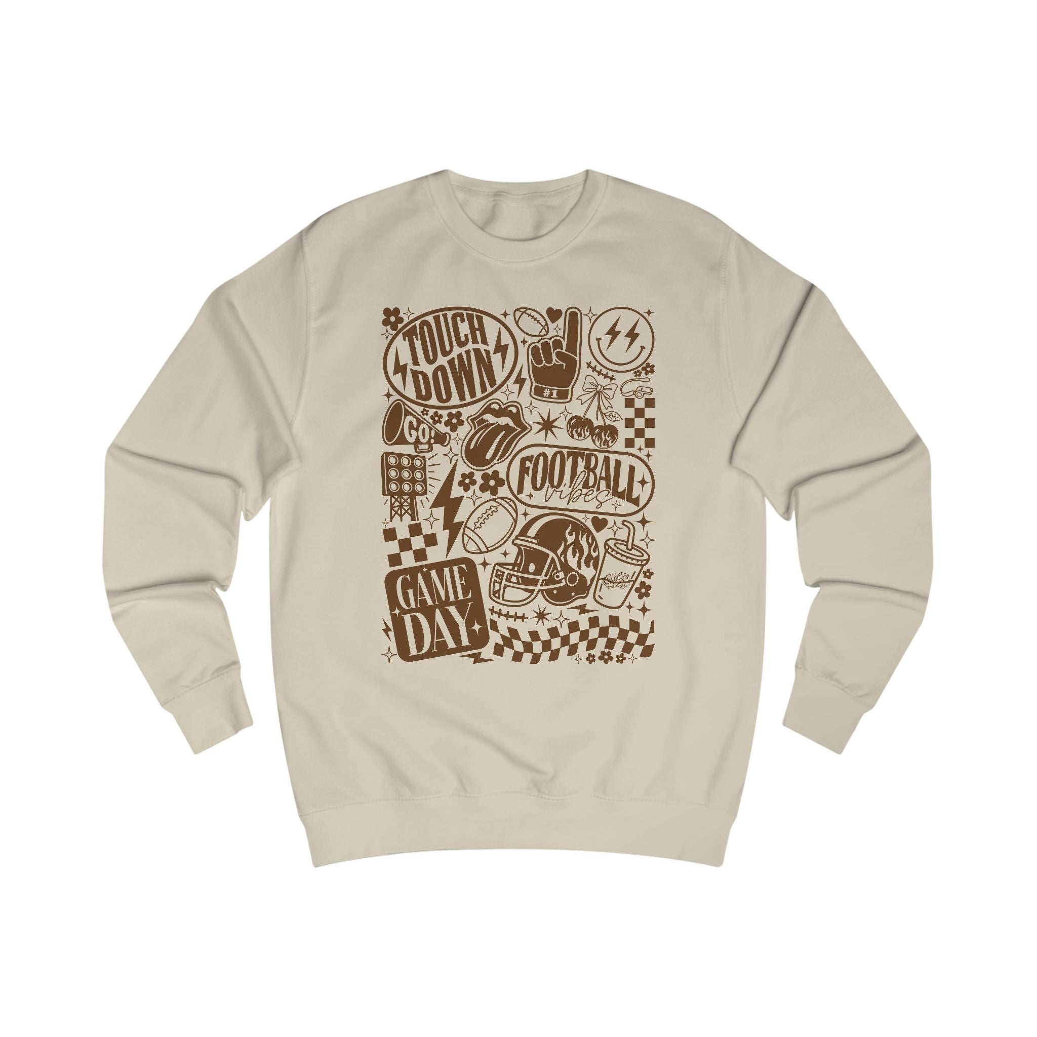 Game Day Sweatshirt - Touchdown Fashion, Unisex Football Hoodie, Perfect for Sports Fans, Tailgate Apparel, Gift for Him/Her