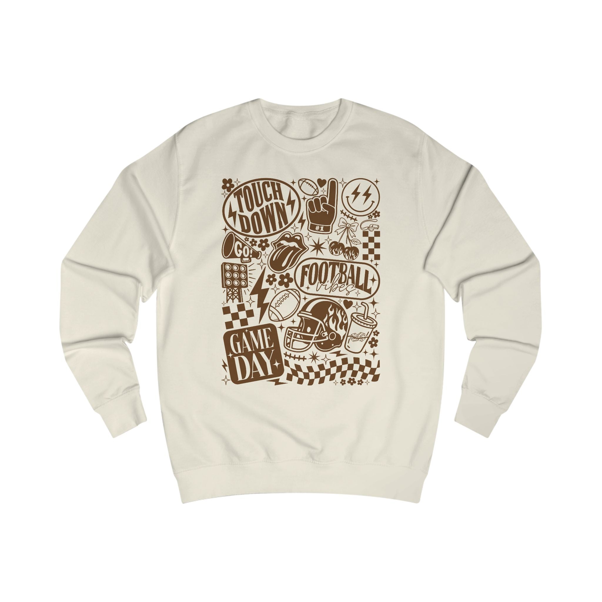 Game Day Sweatshirt - Touchdown Fashion, Unisex Football Hoodie, Perfect for Sports Fans, Tailgate Apparel, Gift for Him/Her