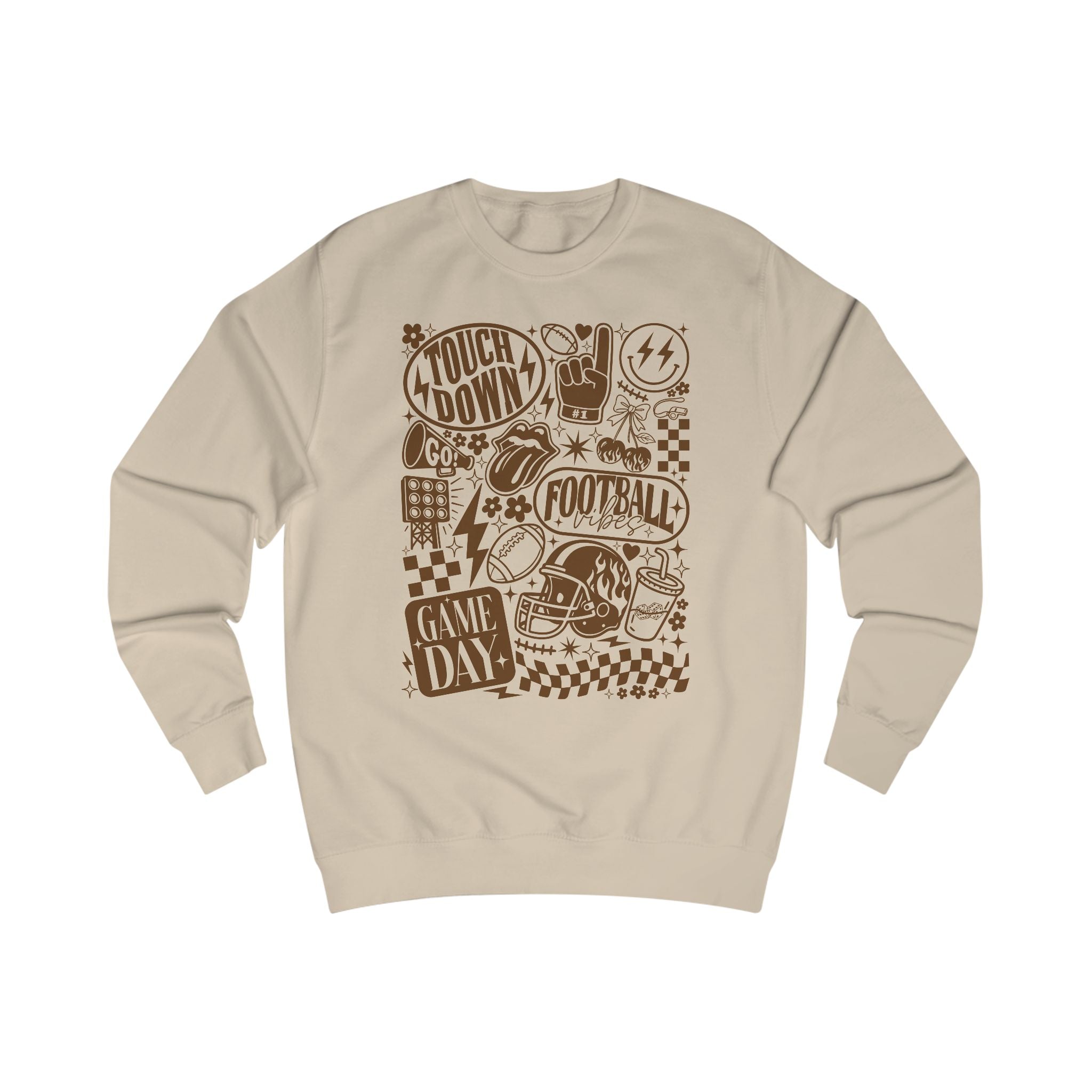 Game Day Sweatshirt - Touchdown Fashion, Unisex Football Hoodie, Perfect for Sports Fans, Tailgate Apparel, Gift for Him/Her