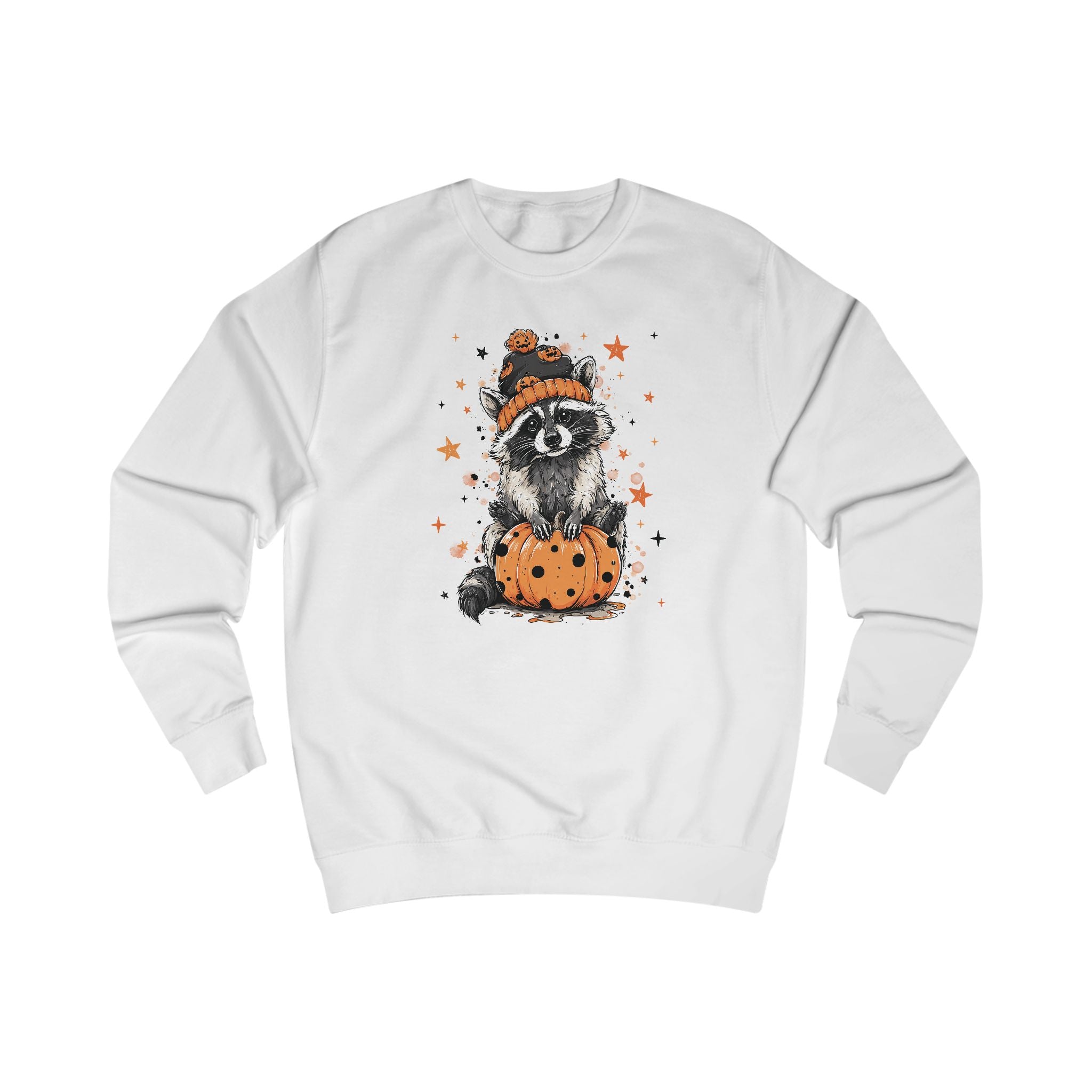 Cozy Adorable Halloween Raccoon Sweatshirt