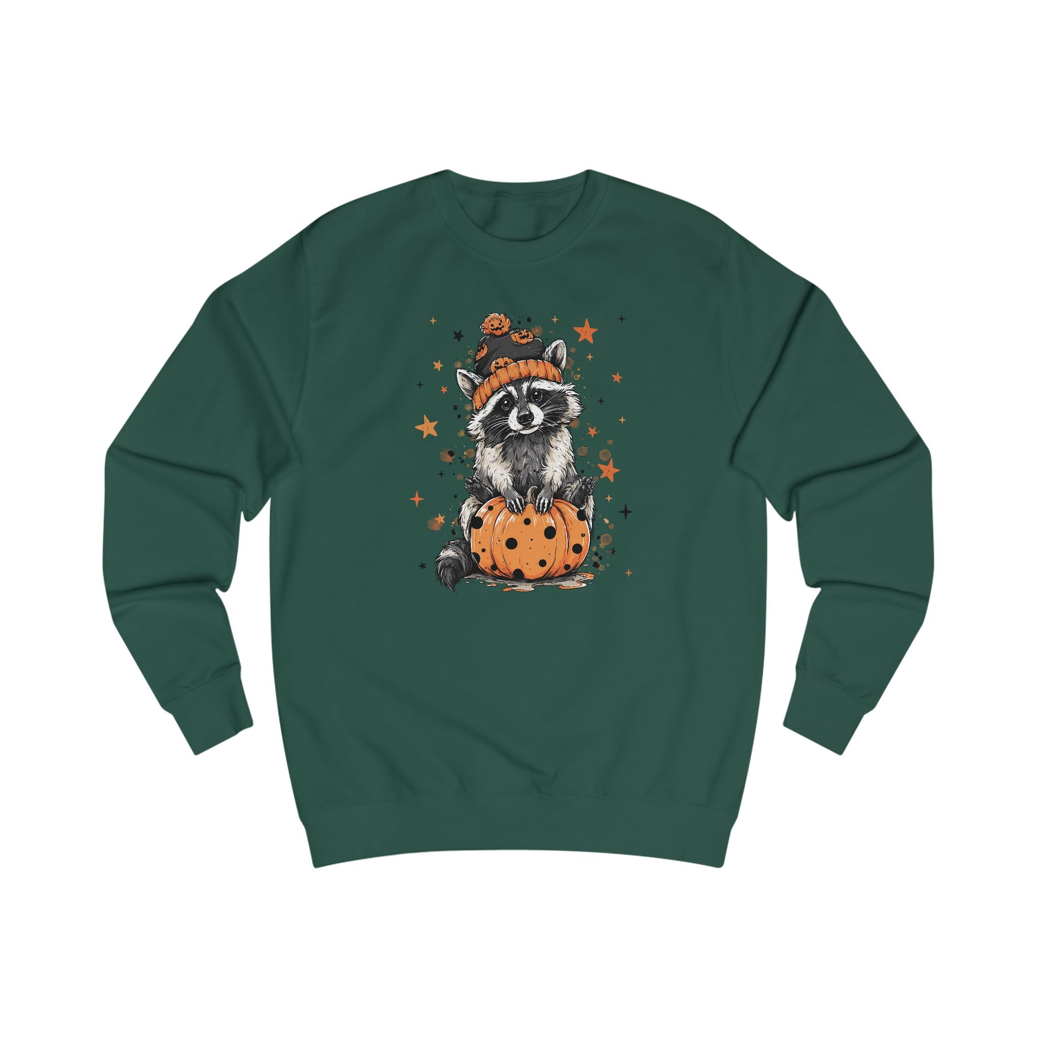 Cozy Adorable Halloween Raccoon Sweatshirt