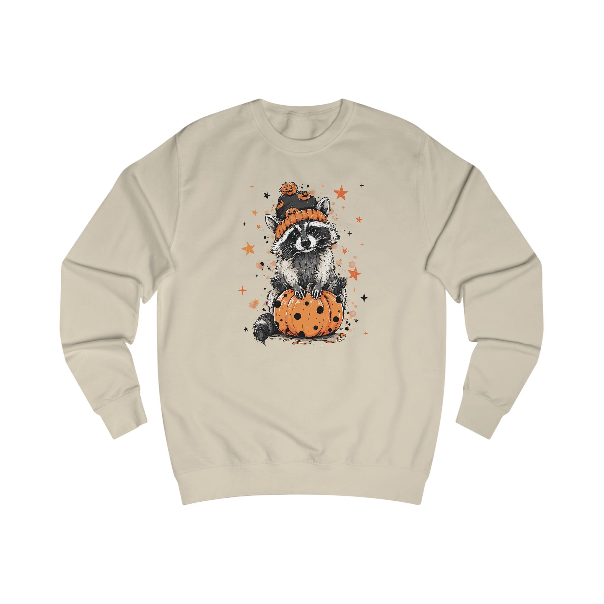 Cozy Adorable Halloween Raccoon Sweatshirt