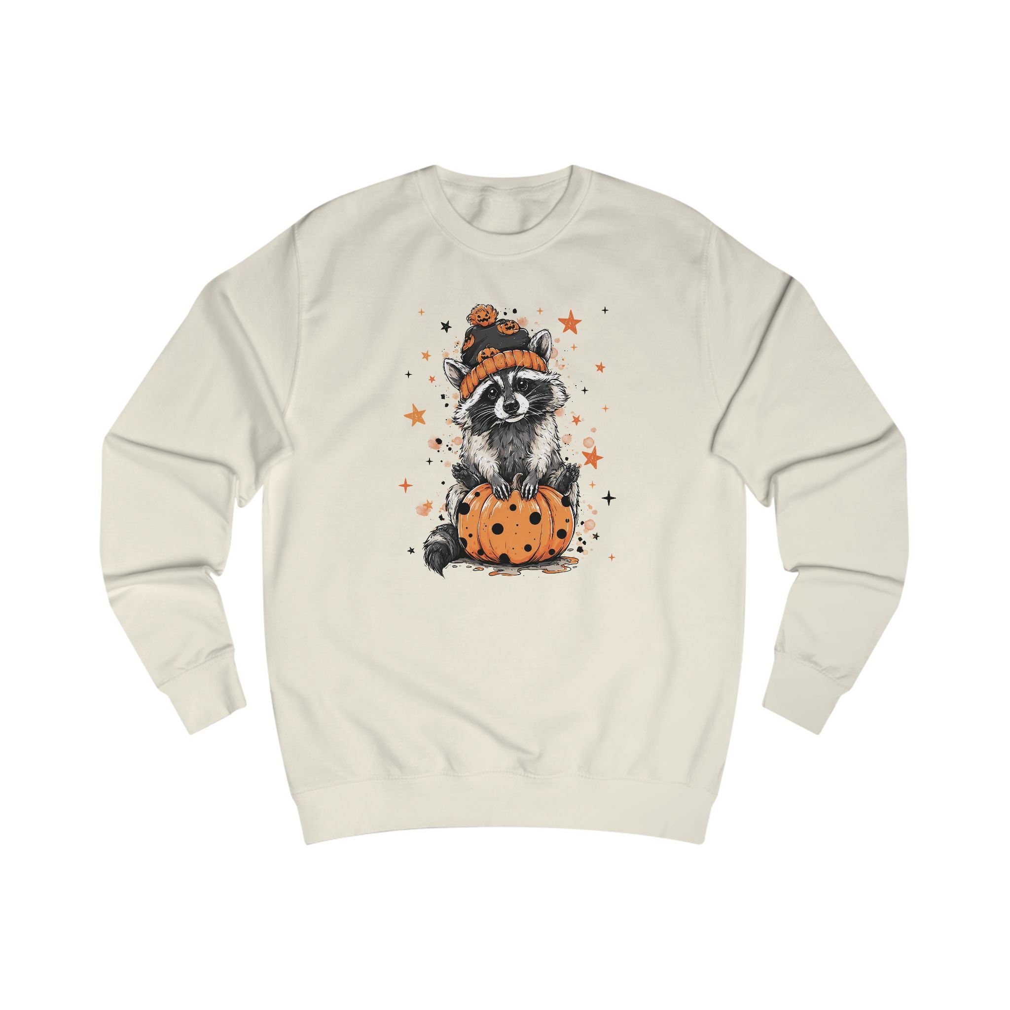 Cozy Adorable Halloween Raccoon Sweatshirt
