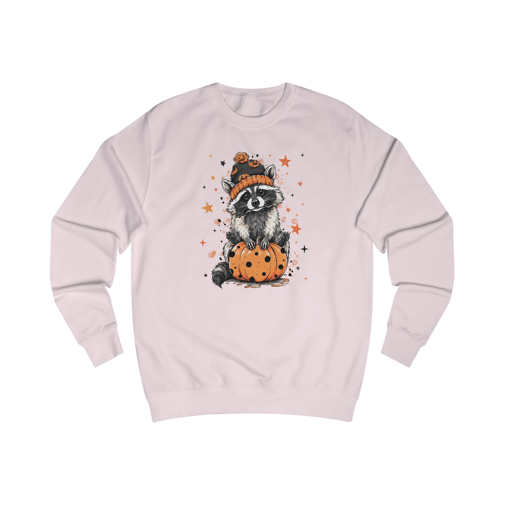 Cozy Adorable Halloween Raccoon Sweatshirt