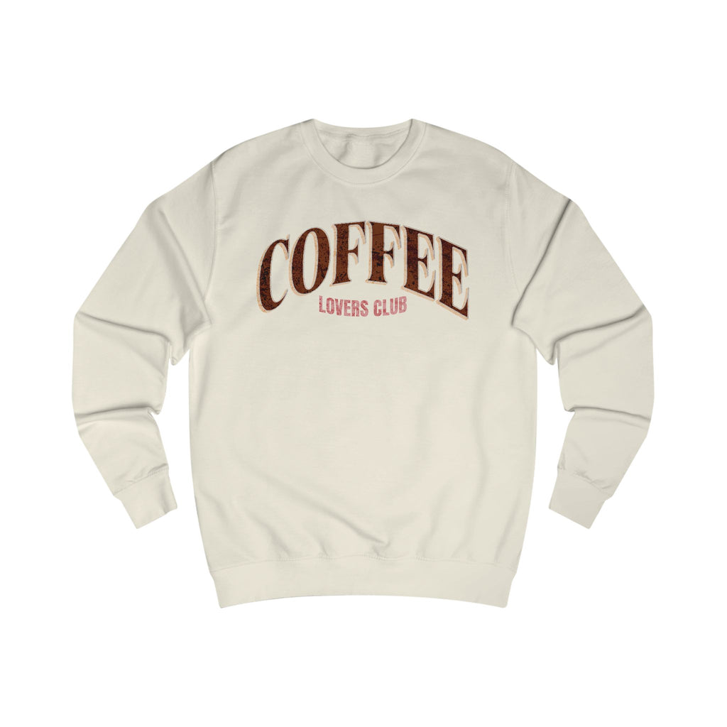 Coffee Lovers Club Unisex Sweatshirt, Cozy Gift for Coffee Enthusiasts, Perfect for Casual Outfits, Holiday Apparel, Trending Design
