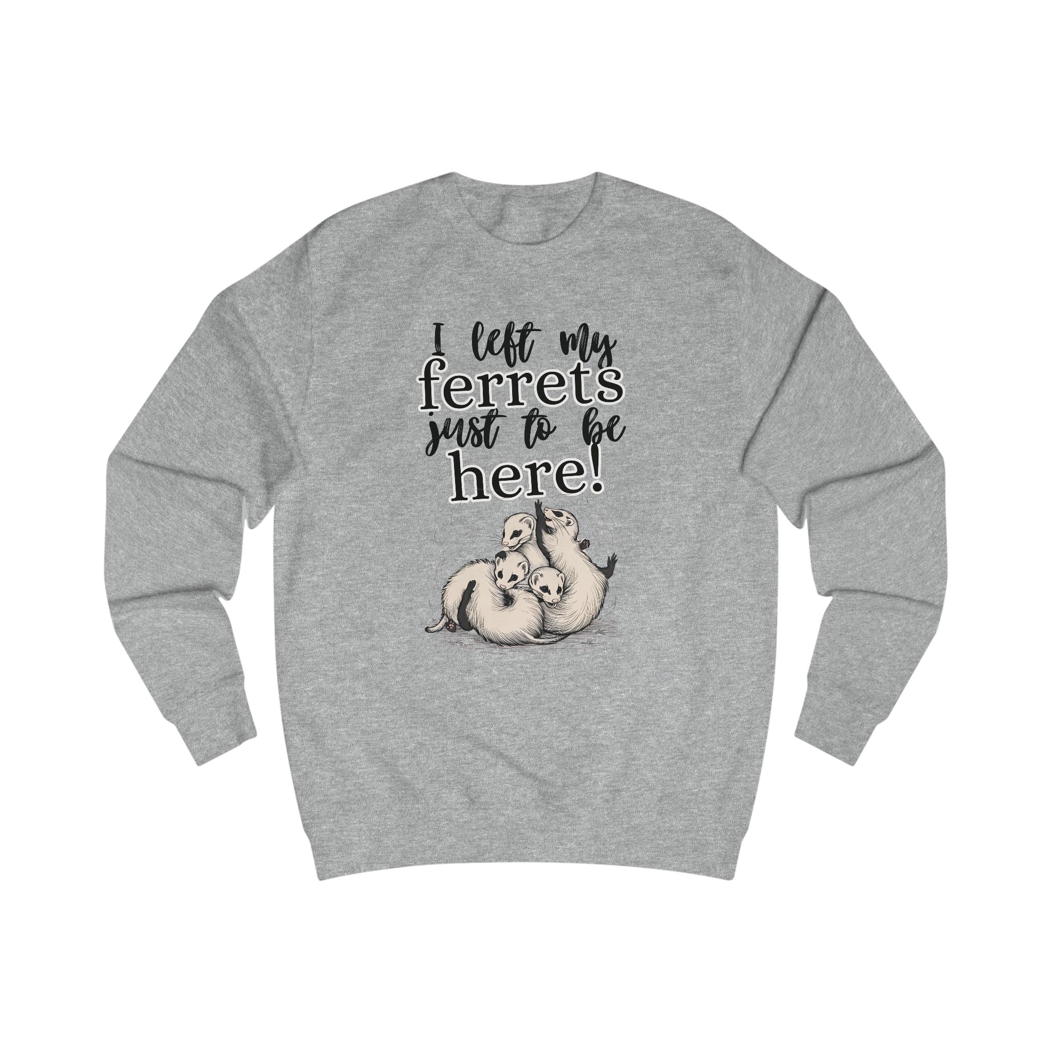 Whimsical Unisex Sweatshirt for Ferret Lovers