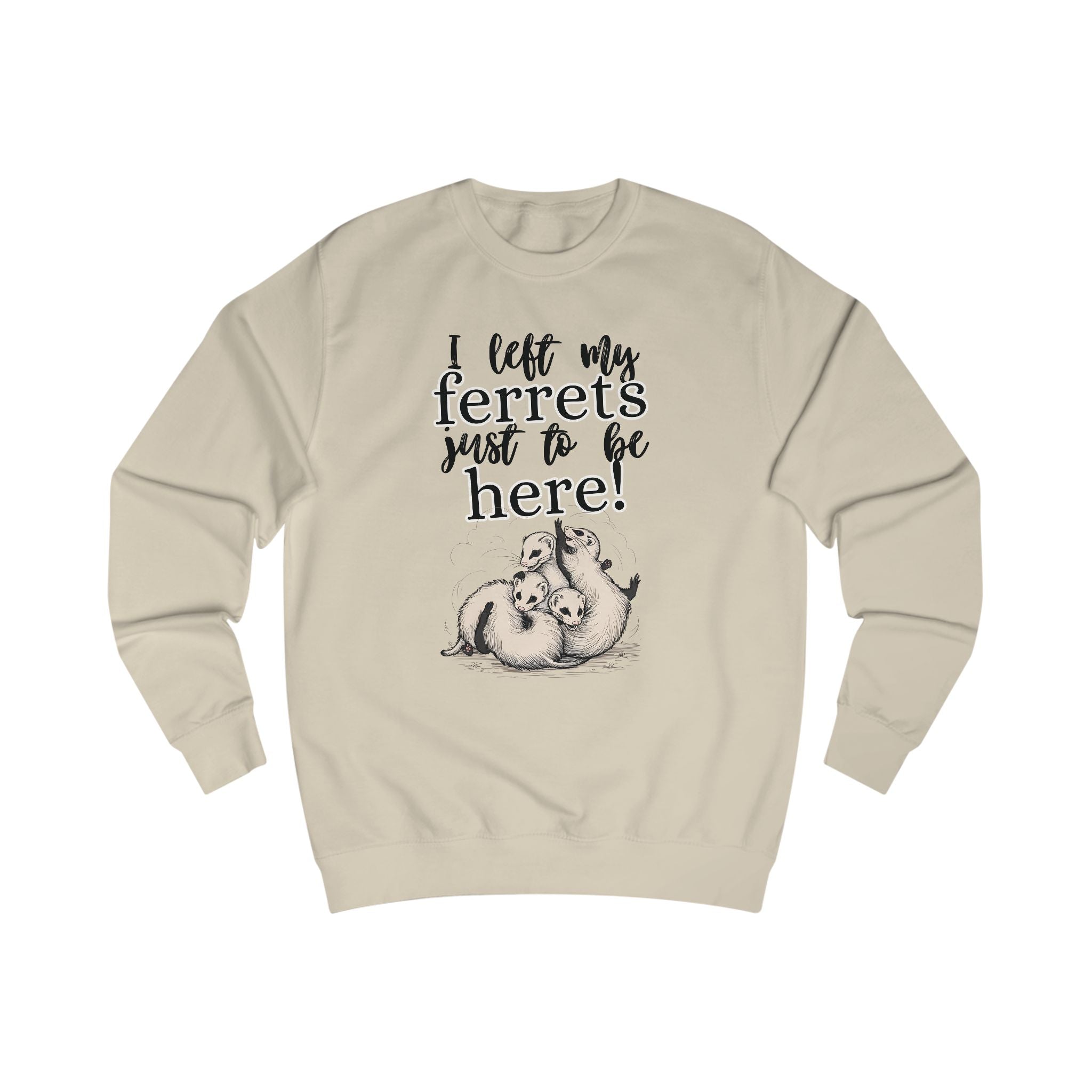 Whimsical Unisex Sweatshirt for Ferret Lovers