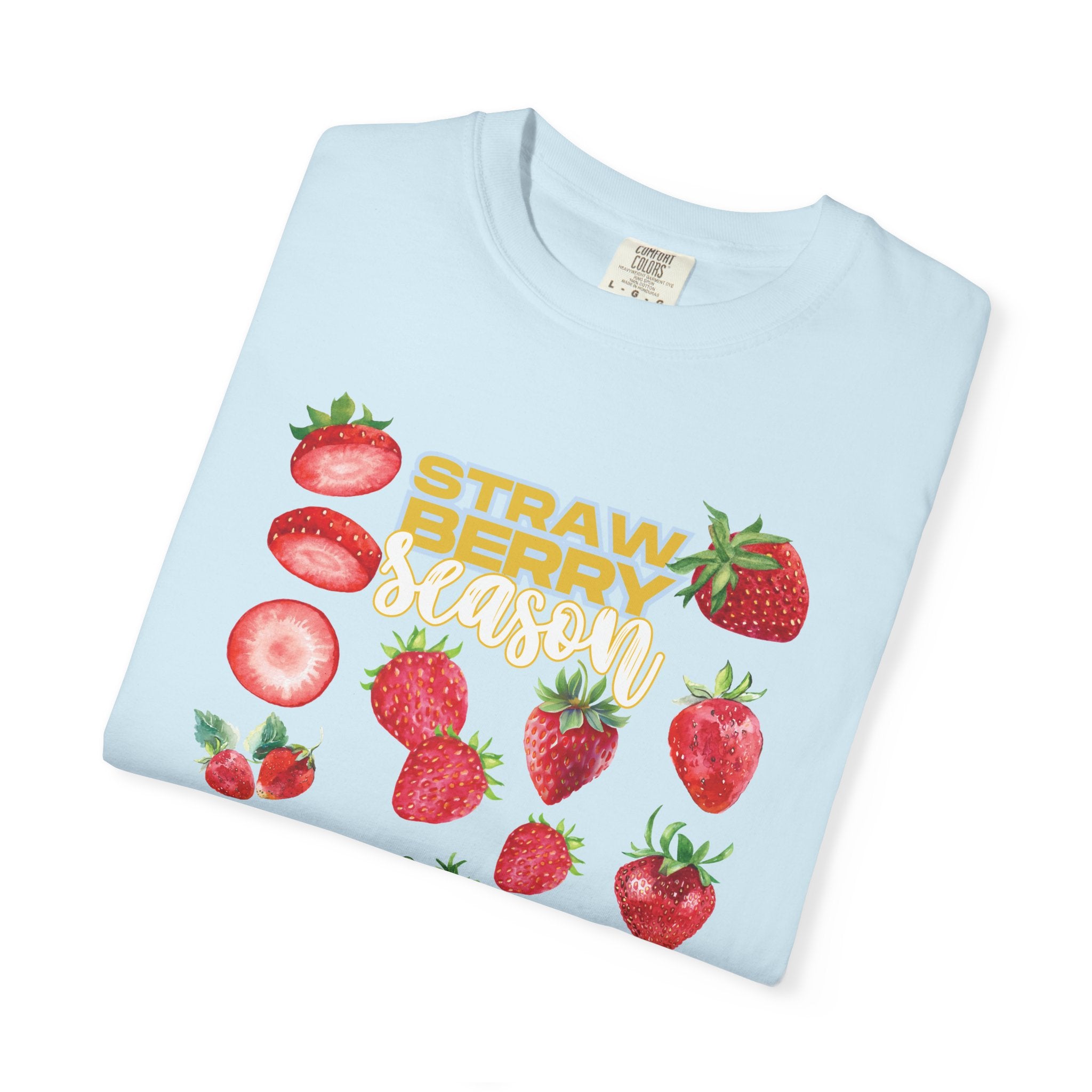 Strawberry Season T-Shirt, Summer Tee, Fruit Lover Gift, Unisex Casual Wear, Fun Graphic Shirt, Cute Outfit Idea