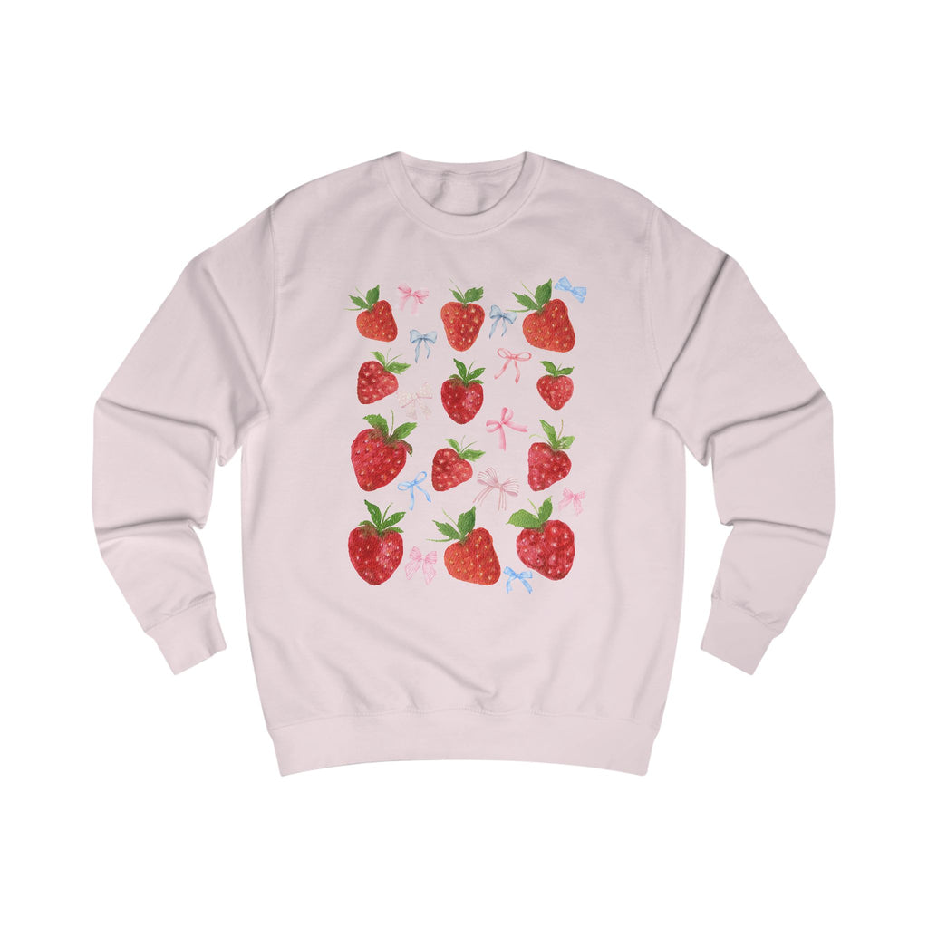 Strawberry Delight Unisex Sweatshirt - Cozy Style, Gift Idea for Friends, Spring Fashion, Comfortable Outfit, Perfect for Berry Lovers