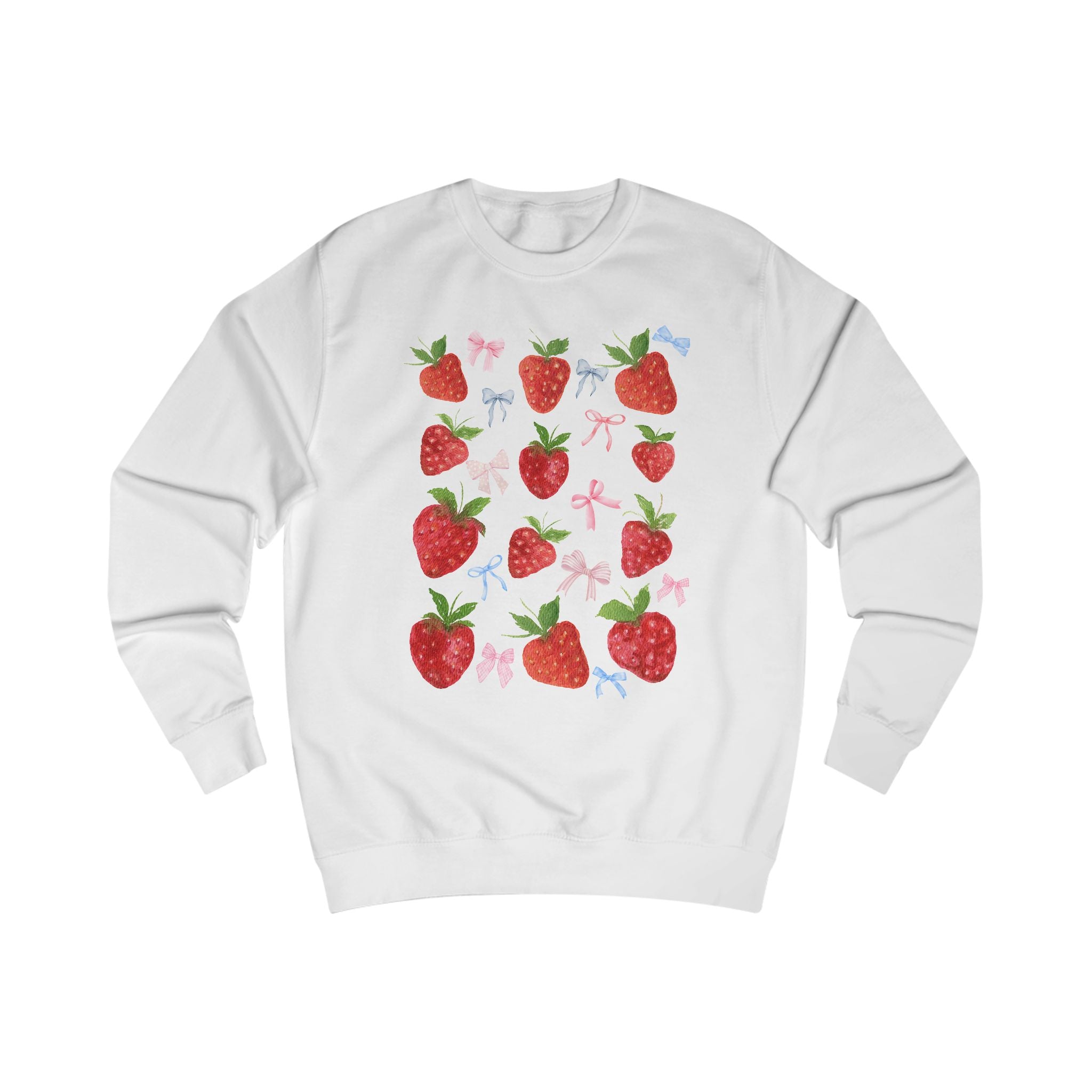 Strawberry Delight Unisex Sweatshirt - Cozy Style, Gift Idea for Friends, Spring Fashion, Comfortable Outfit, Perfect for Berry Lovers
