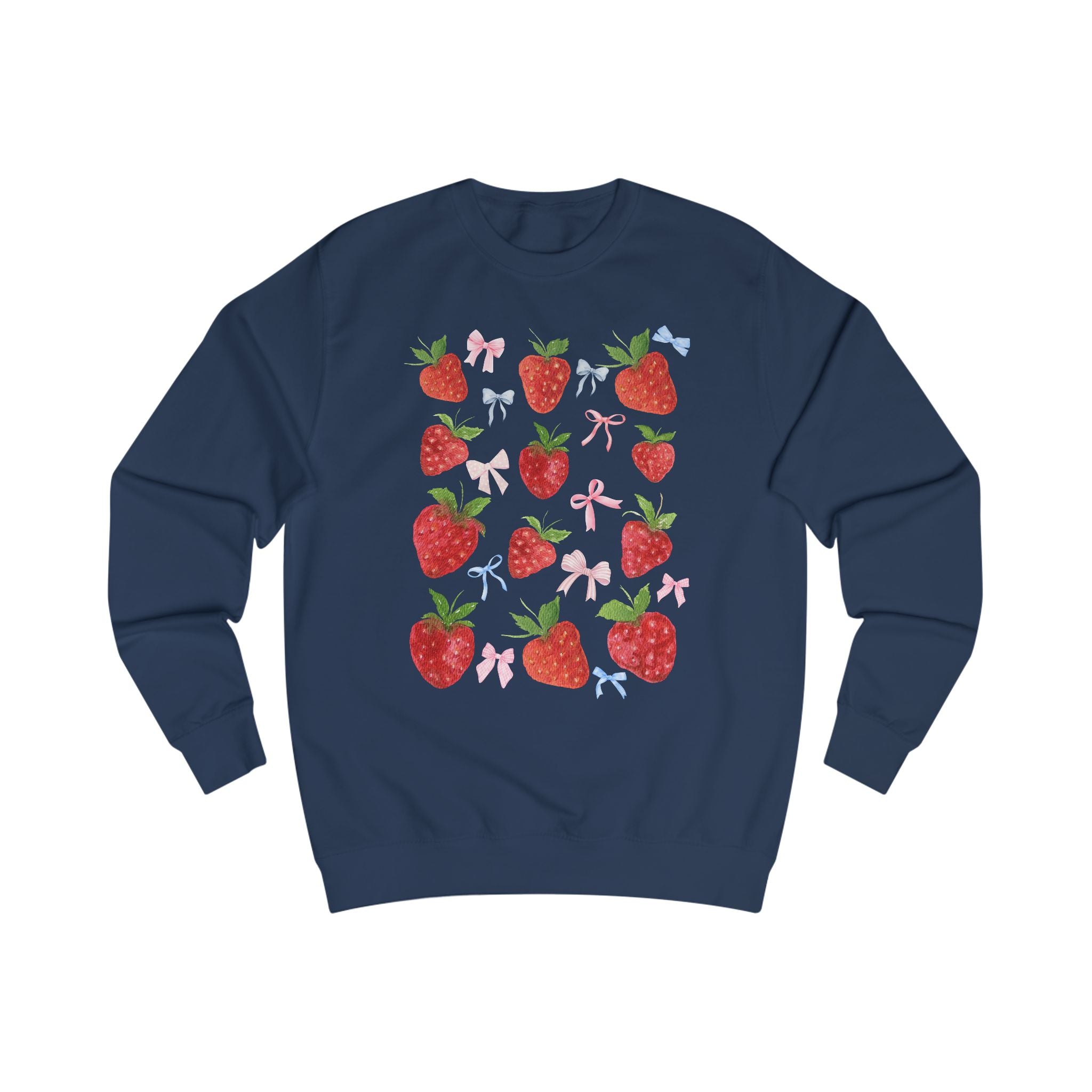 Strawberry Delight Unisex Sweatshirt - Cozy Style, Gift Idea for Friends, Spring Fashion, Comfortable Outfit, Perfect for Berry Lovers