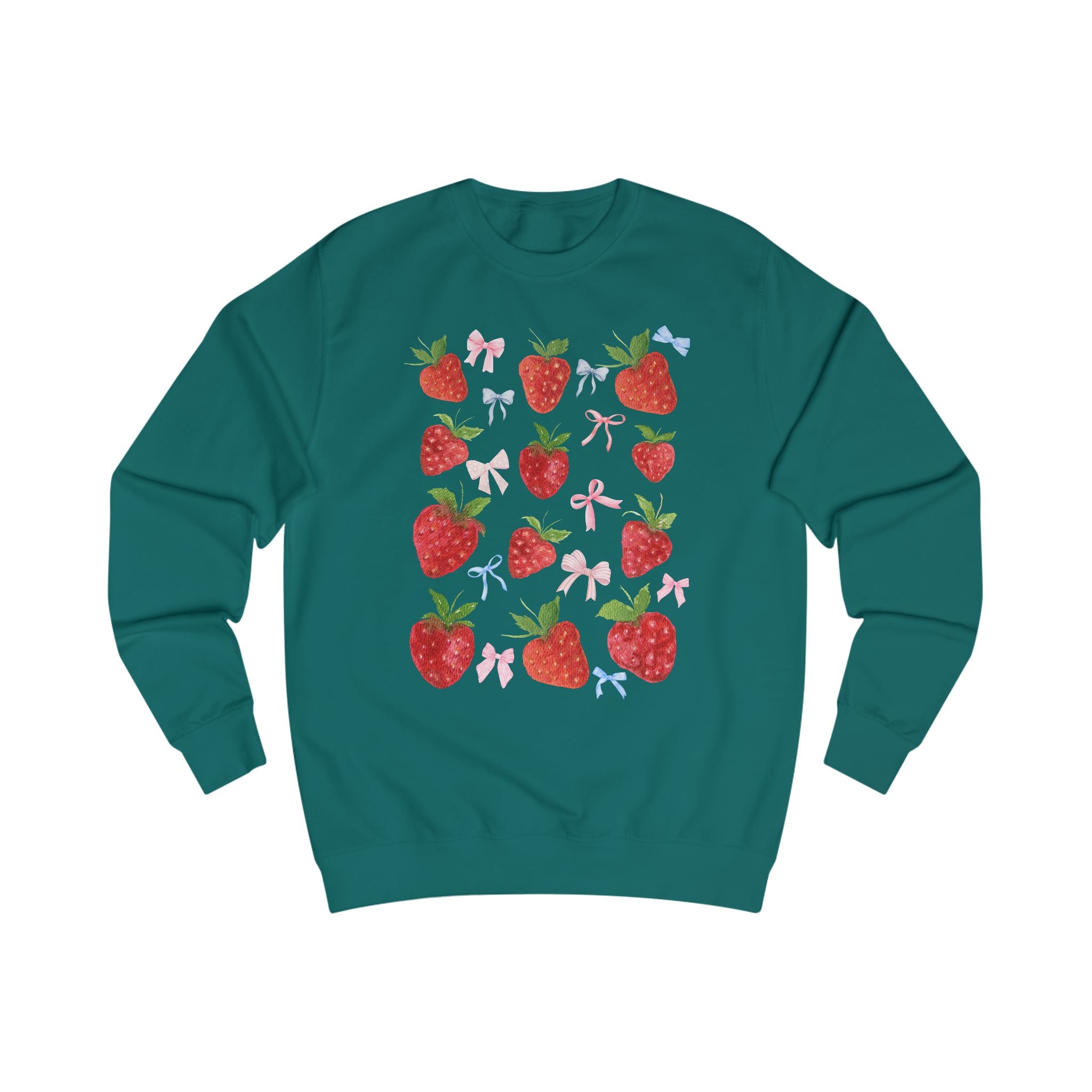 Strawberry Delight Unisex Sweatshirt - Cozy Style, Gift Idea for Friends, Spring Fashion, Comfortable Outfit, Perfect for Berry Lovers