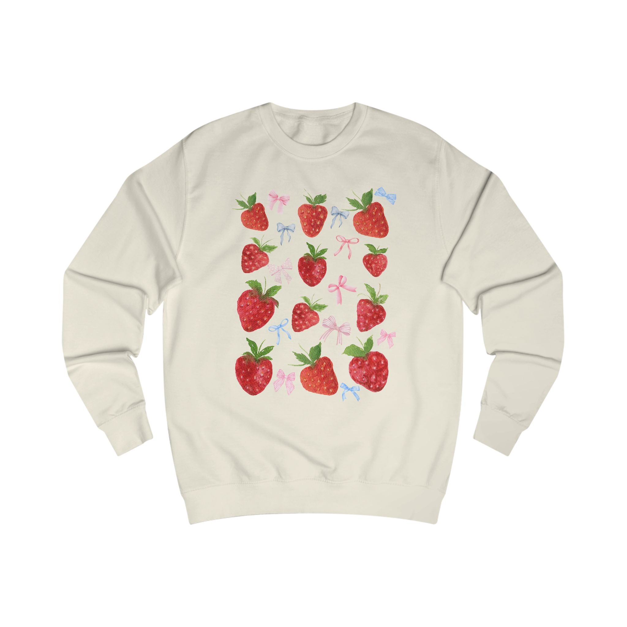 Strawberry Delight Unisex Sweatshirt - Cozy Style, Gift Idea for Friends, Spring Fashion, Comfortable Outfit, Perfect for Berry Lovers