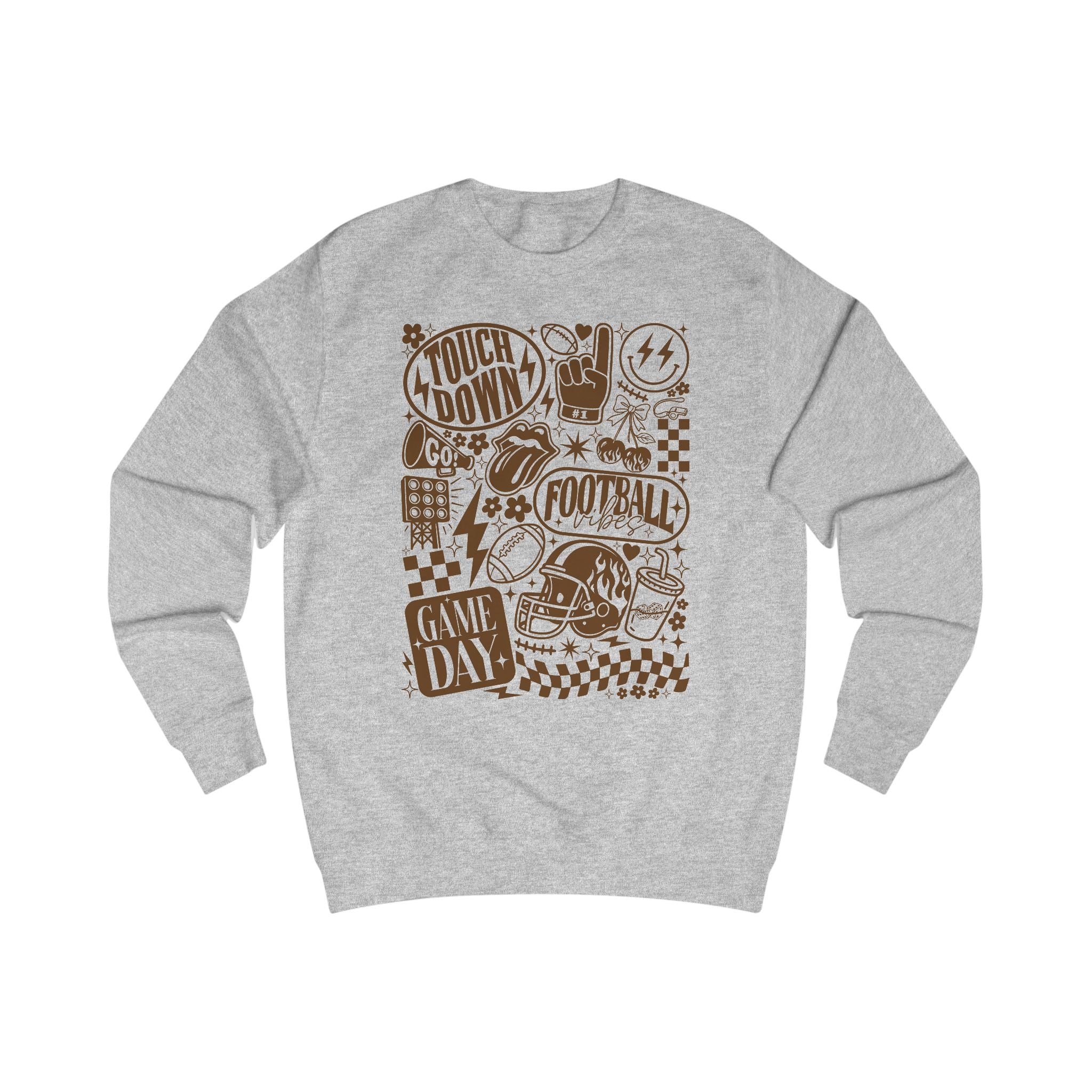 Game Day Sweatshirt - Touchdown Fashion, Unisex Football Hoodie, Perfect for Sports Fans, Tailgate Apparel, Gift for Him/Her