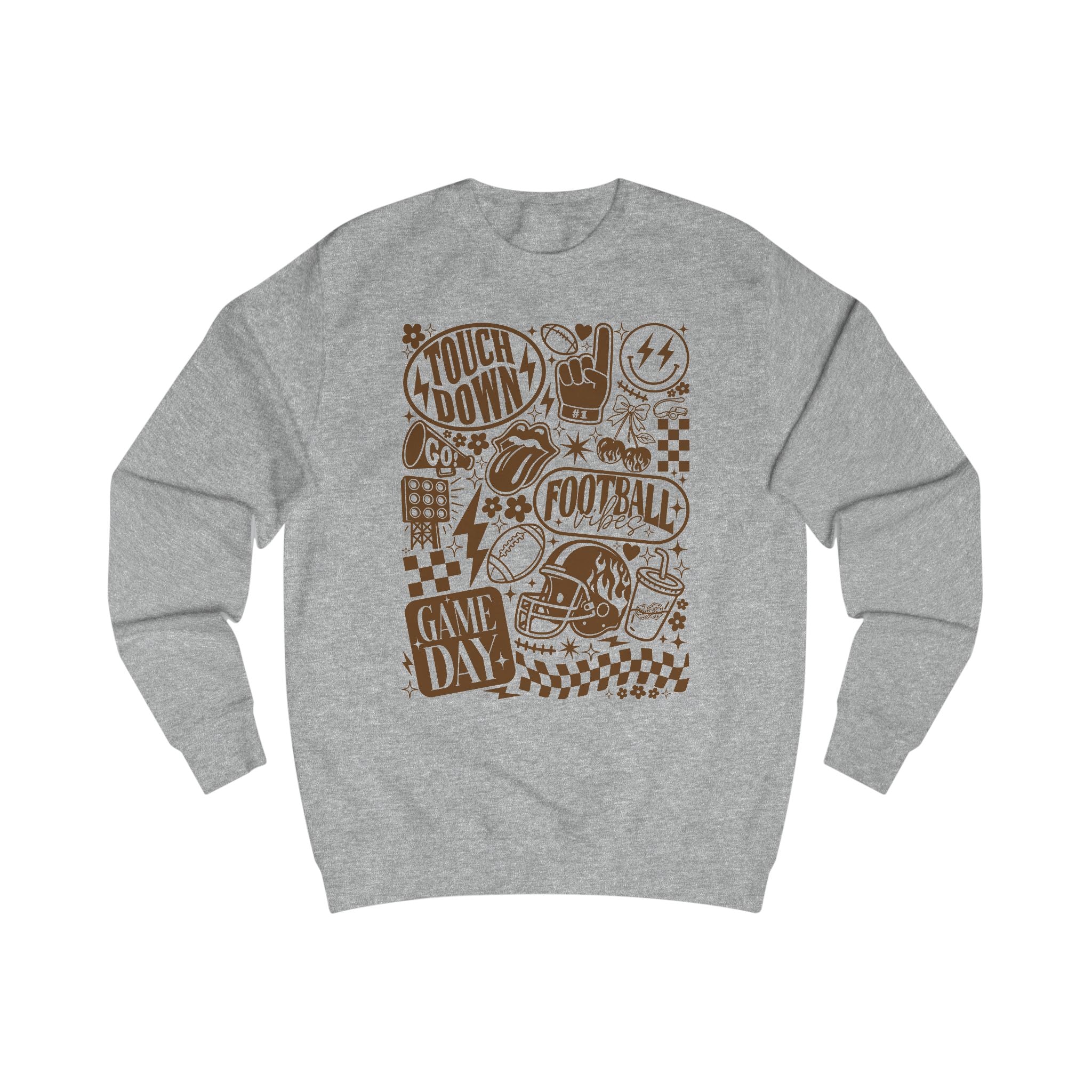 Game Day Sweatshirt - Touchdown Fashion, Unisex Football Hoodie, Perfect for Sports Fans, Tailgate Apparel, Gift for Him/Her
