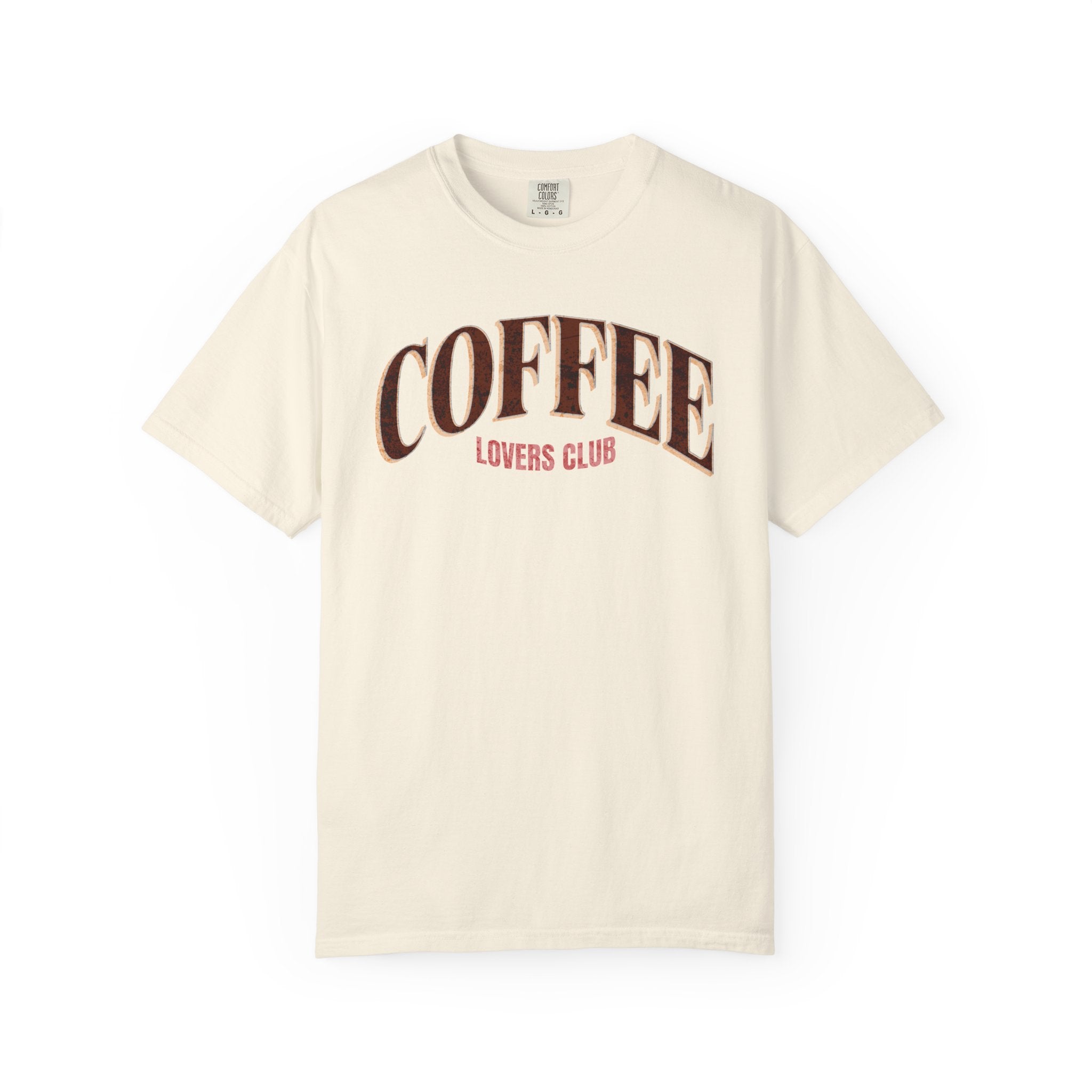 Coffee Lovers Club Unisex Garment-Dyed T-shirt | Casual Wear, Coffee Enthusiast Gift, Gift for Him/Her, Cozy Outfit, Everyday Style