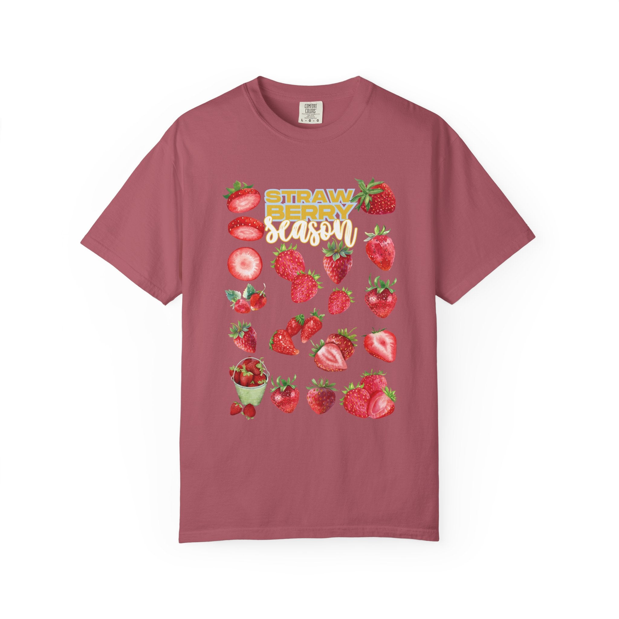Strawberry Season T-Shirt, Summer Tee, Fruit Lover Gift, Unisex Casual Wear, Fun Graphic Shirt, Cute Outfit Idea