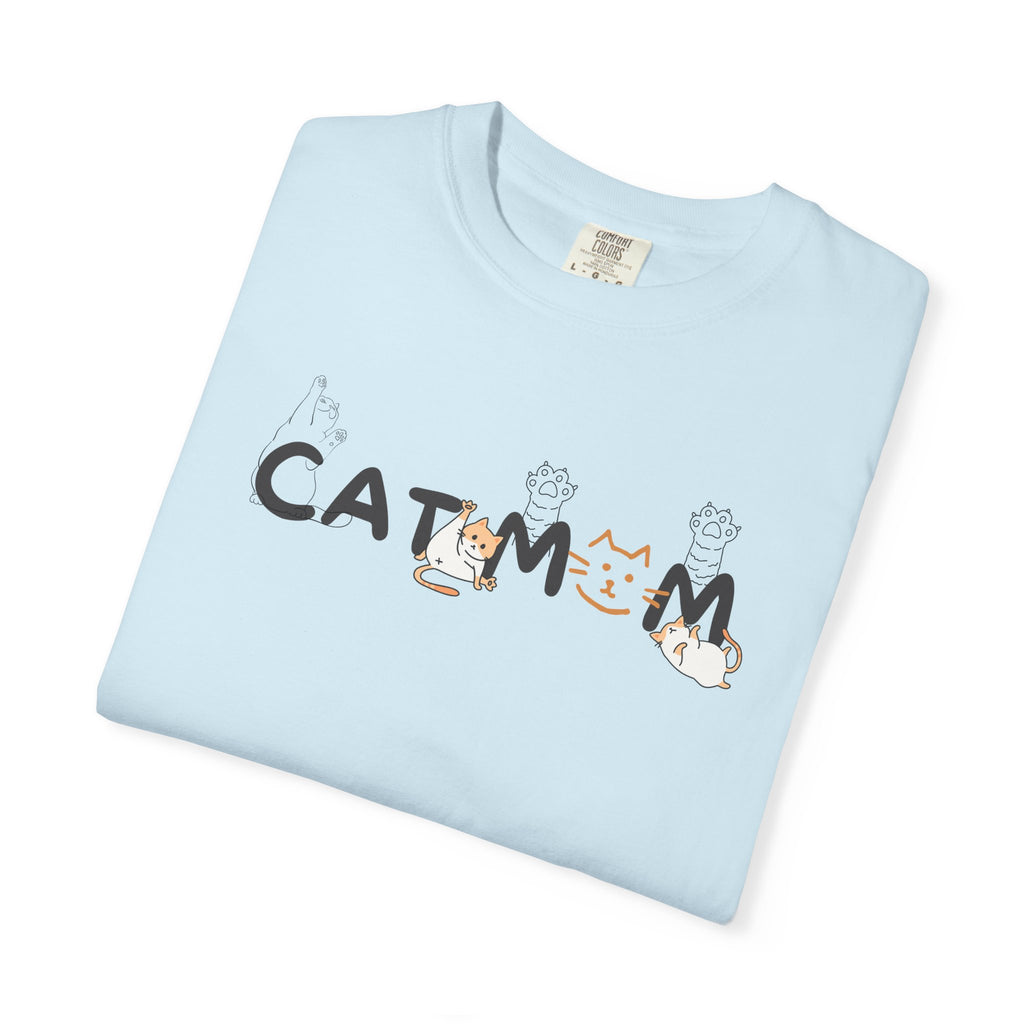 Cute Minimalist Graphic Cat Mom Comfort Colors T-shirt
