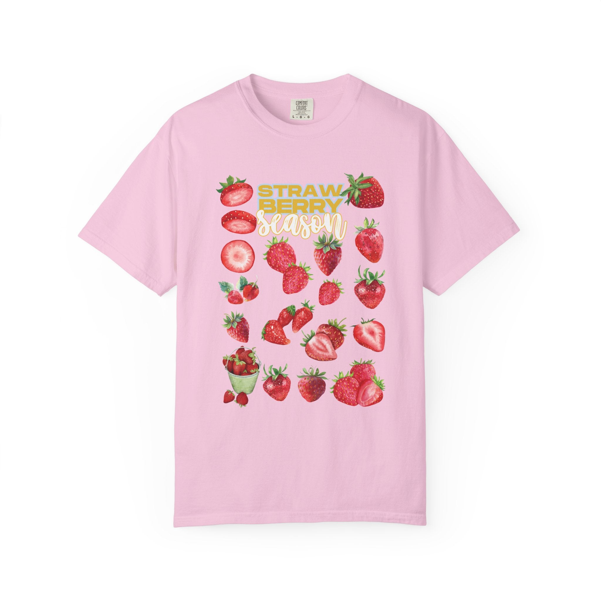 Strawberry Season T-Shirt, Summer Tee, Fruit Lover Gift, Unisex Casual Wear, Fun Graphic Shirt, Cute Outfit Idea