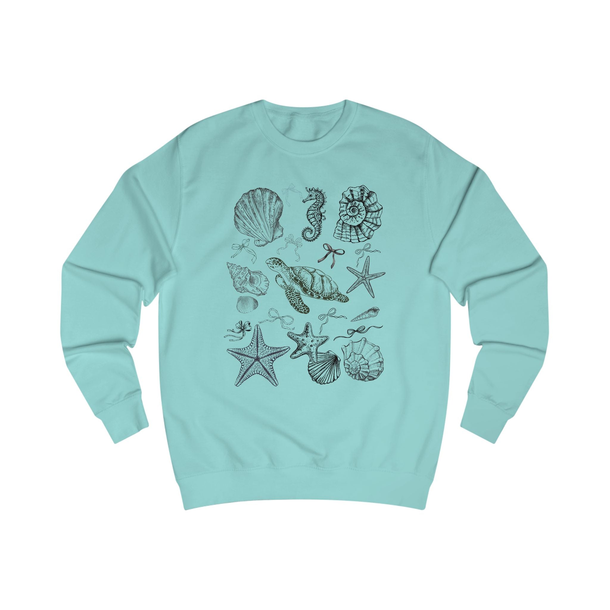 Coastal Shells Unisex Sweatshirt - Beach Lover's Gift, Casual Wear, Ocean Theme Apparel, Summer Wardrobe Essential, Nautical Style