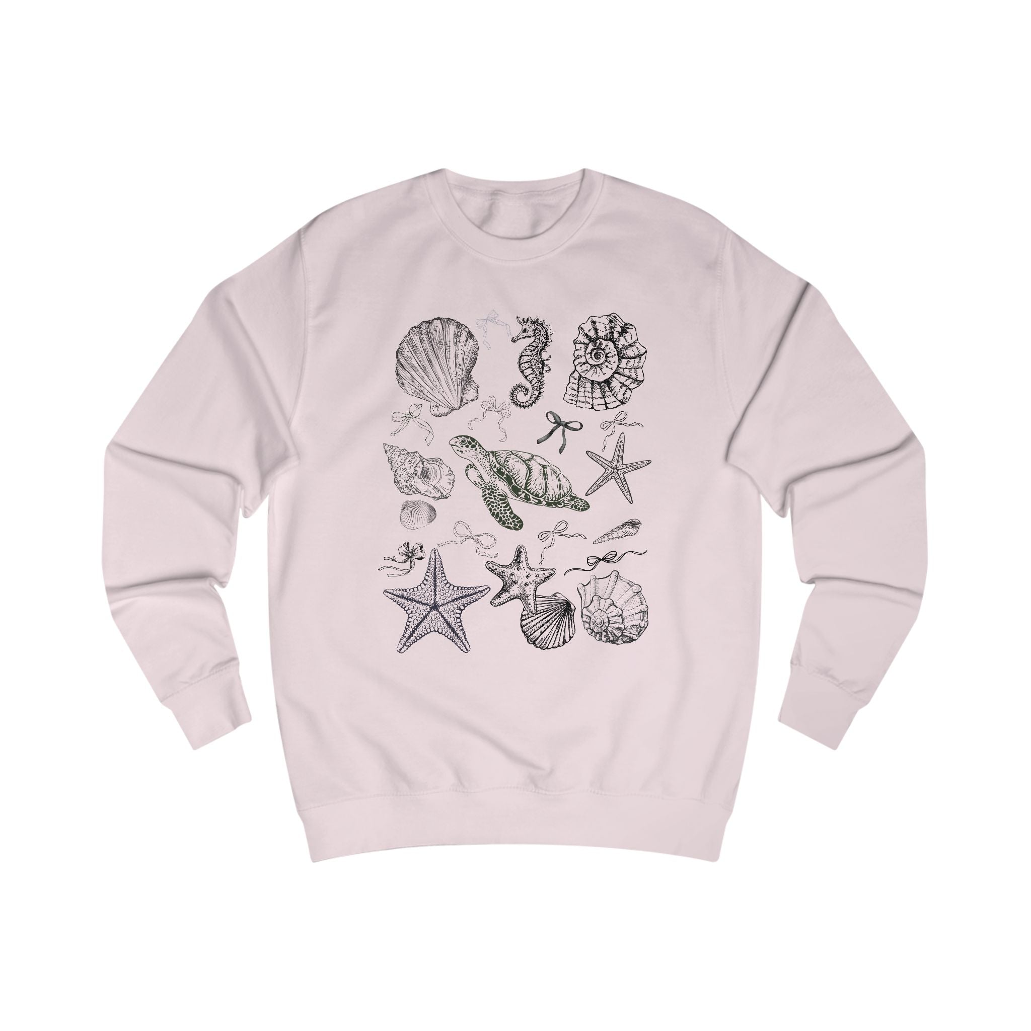 Coastal Shells Unisex Sweatshirt - Beach Lover's Gift, Casual Wear, Ocean Theme Apparel, Summer Wardrobe Essential, Nautical Style