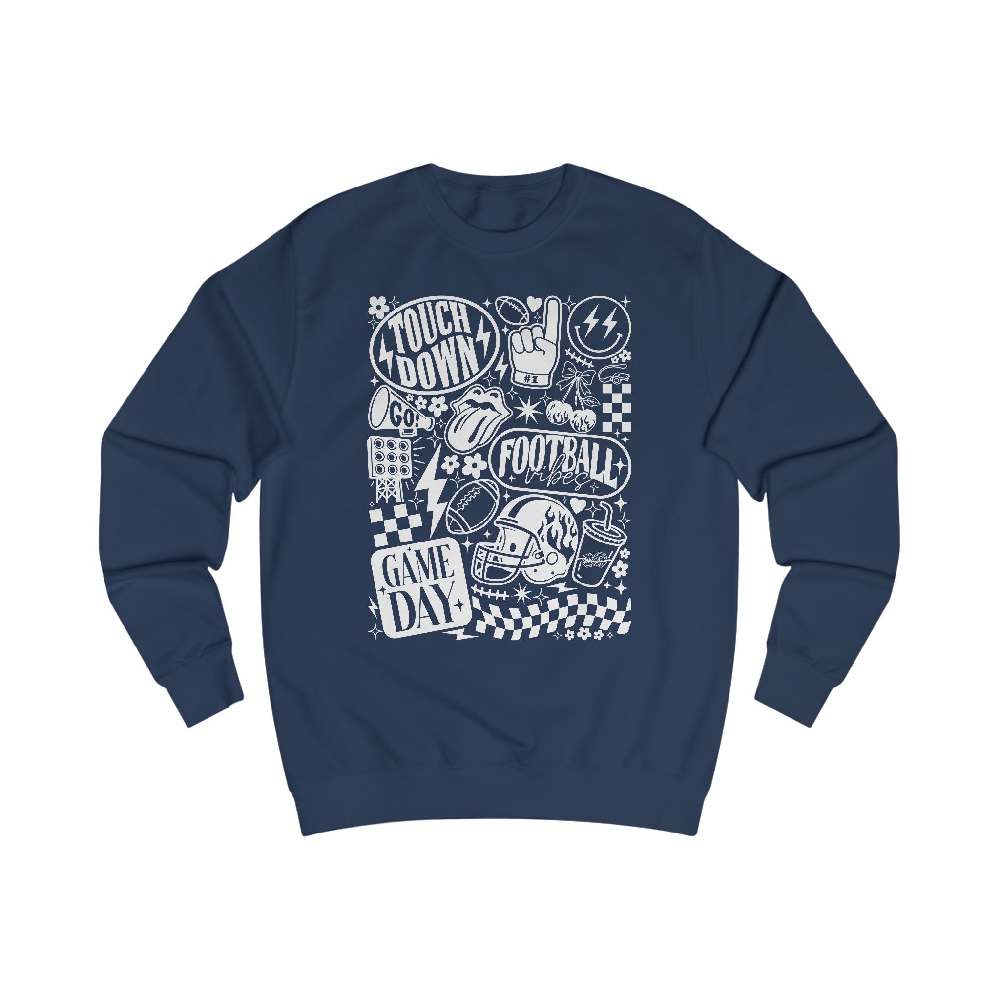 Football Game Day Sweatshirt, Unisex Athletic Apparel, Perfect for Sports Fans, Touchdown Celebration Gear, Cozy Game Day Outfit