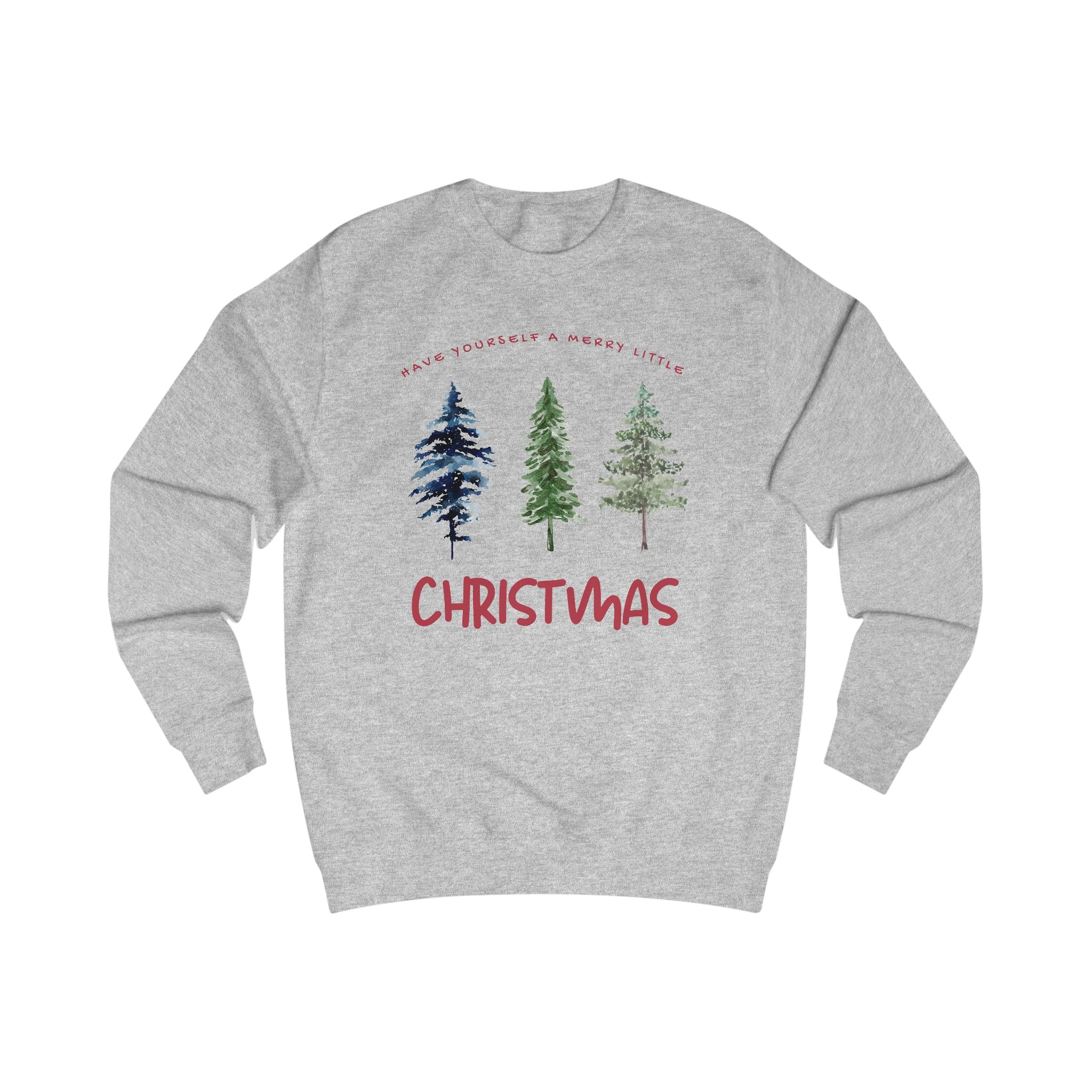 Christmas Tree Minimalist Unisex Sweatshirt - Holiday Gift, Cozy Winter Apparel