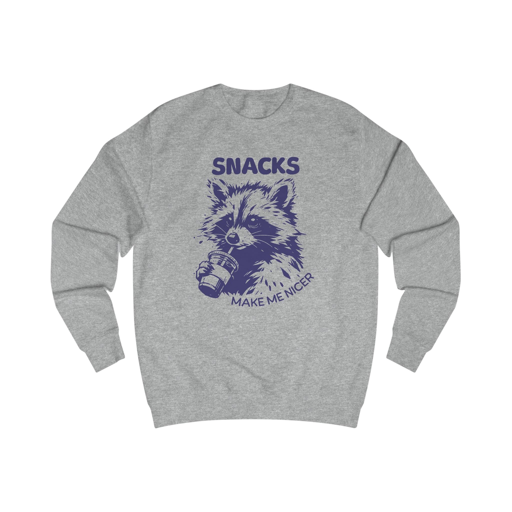 Playful Raccoon Sweatshirt - Raccoon Design, Funny Gift for Animal Lovers, Cozy Casual Wear, Unique Holiday Present, Cute Graphic Top