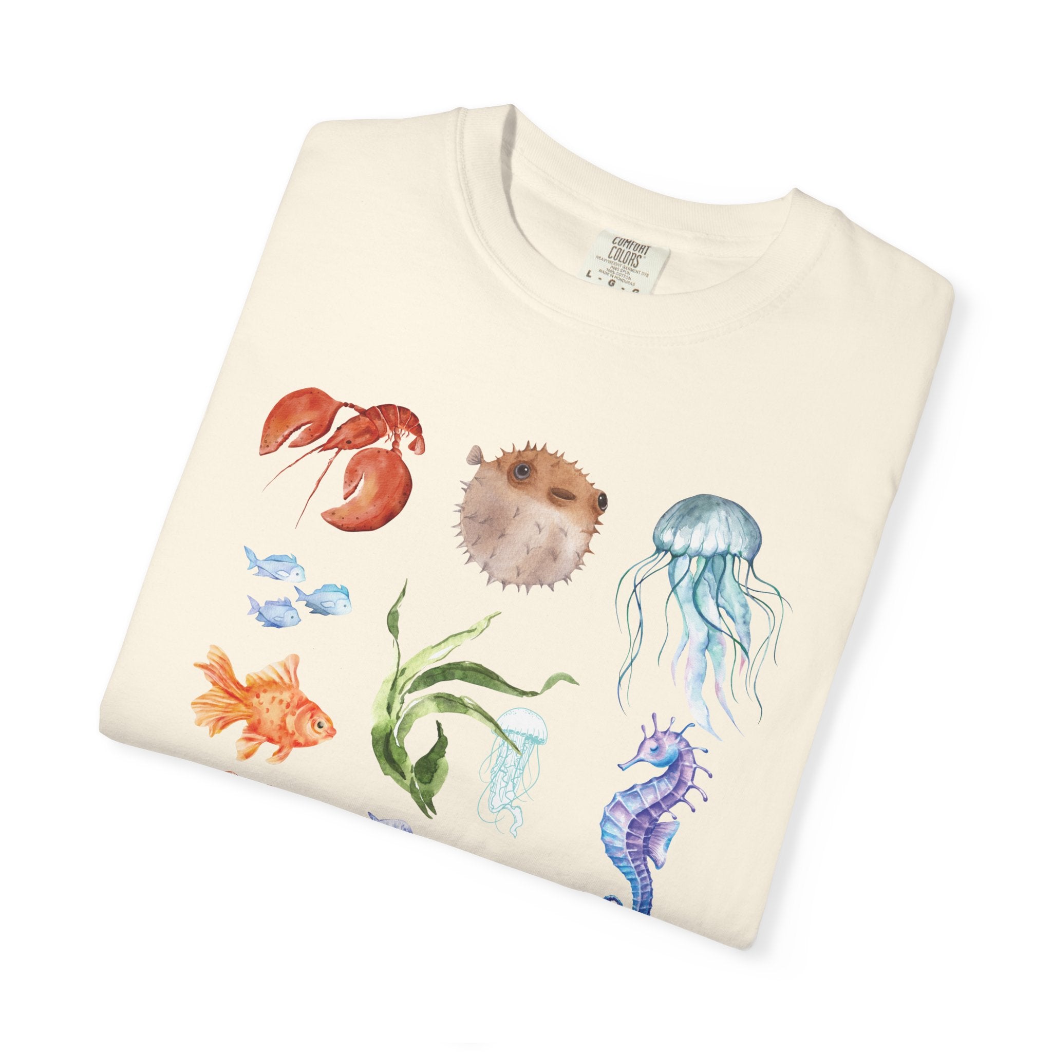 Ocean-Inspired Unisex T-Shirt, Beachwear, Sea Life Tee, Summer Gift, Nature Lover Apparel, Gift for Ocean Enthusiasts, Sustainable Fashion