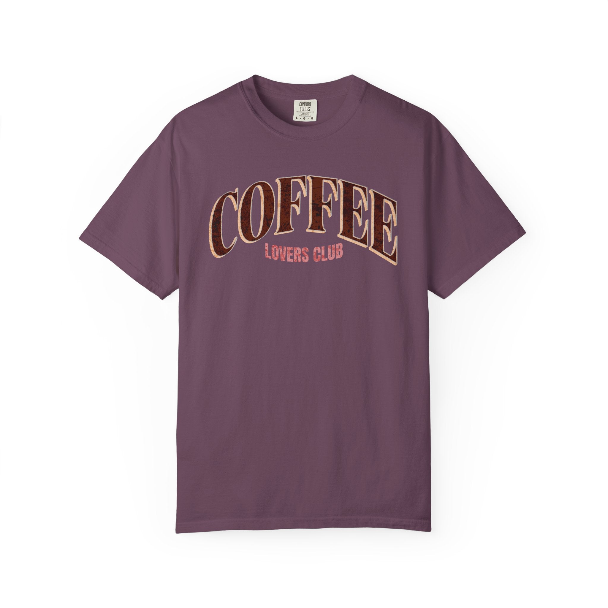 Coffee Lovers Club Unisex Garment-Dyed T-shirt | Casual Wear, Coffee Enthusiast Gift, Gift for Him/Her, Cozy Outfit, Everyday Style