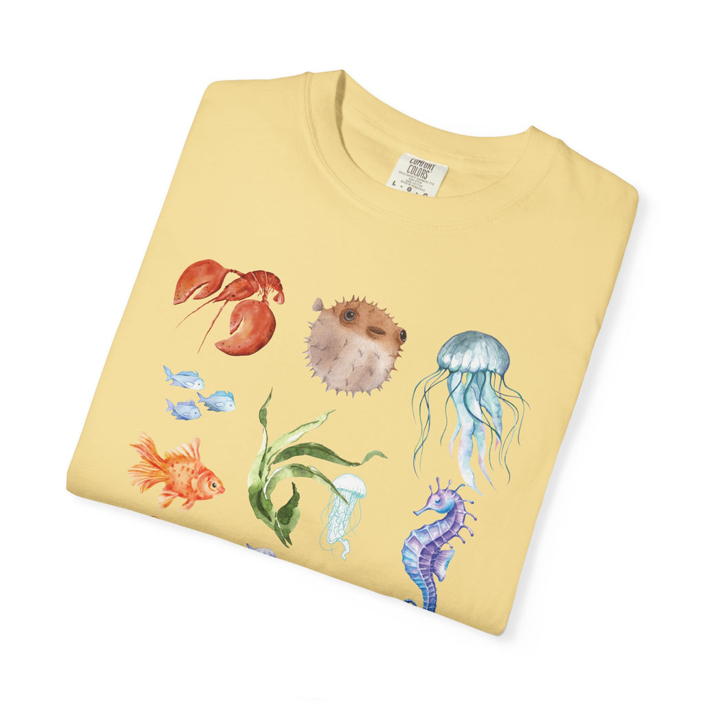 Ocean-Inspired Unisex T-Shirt, Beachwear, Sea Life Tee, Summer Gift, Nature Lover Apparel, Gift for Ocean Enthusiasts, Sustainable Fashion