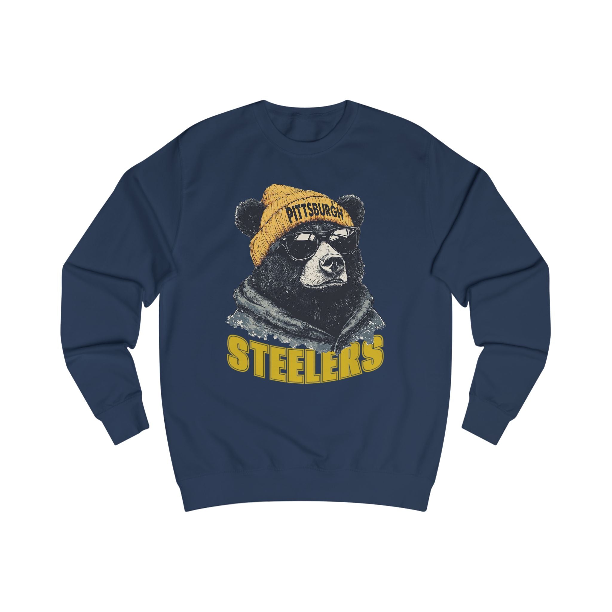 Pittsburgh Steelers Spirit Animal Mascot Bear Unisex Sweatshirt - Cozy Sports Apparel and Gift for Fans