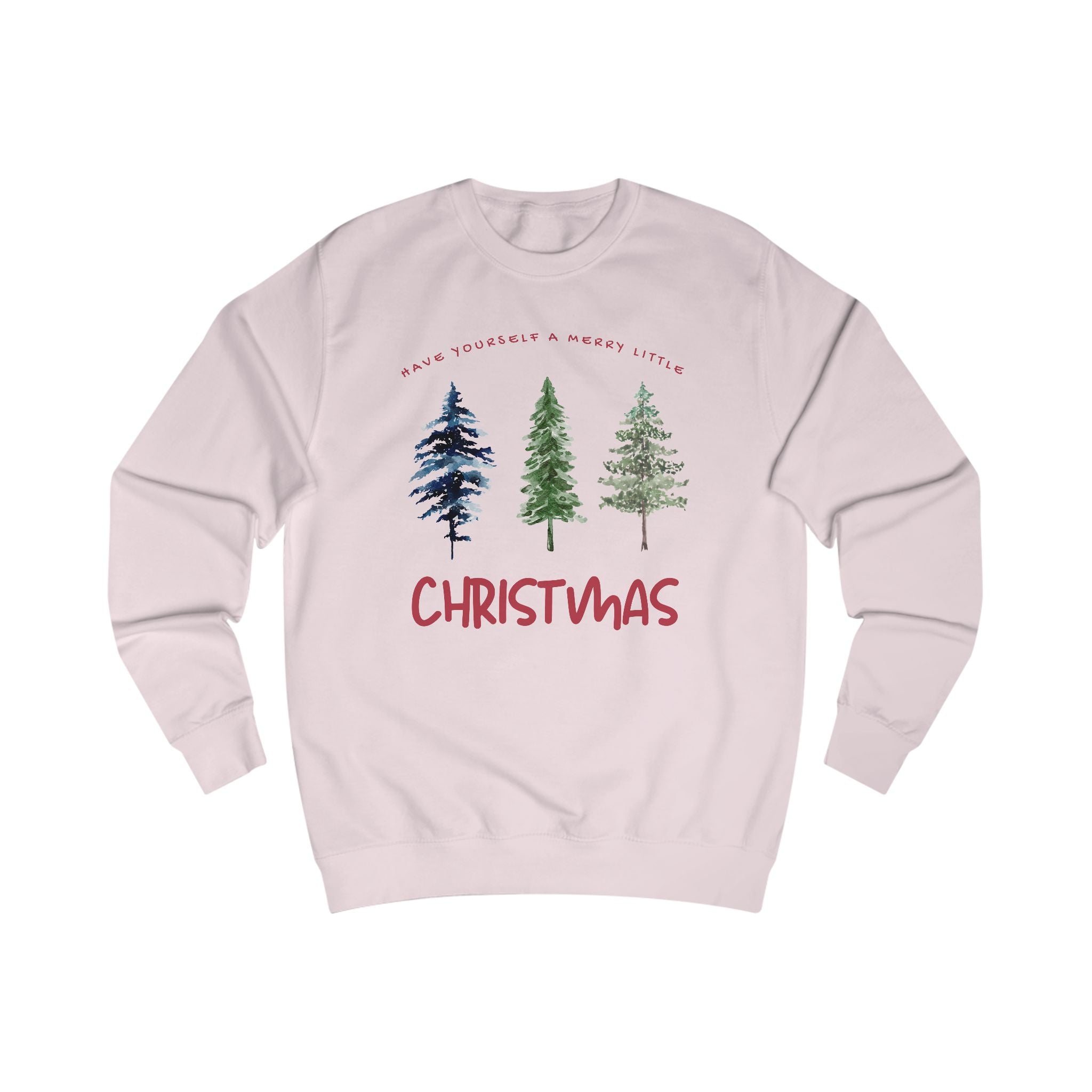 Christmas Tree Minimalist Unisex Sweatshirt - Holiday Gift, Cozy Winter Apparel