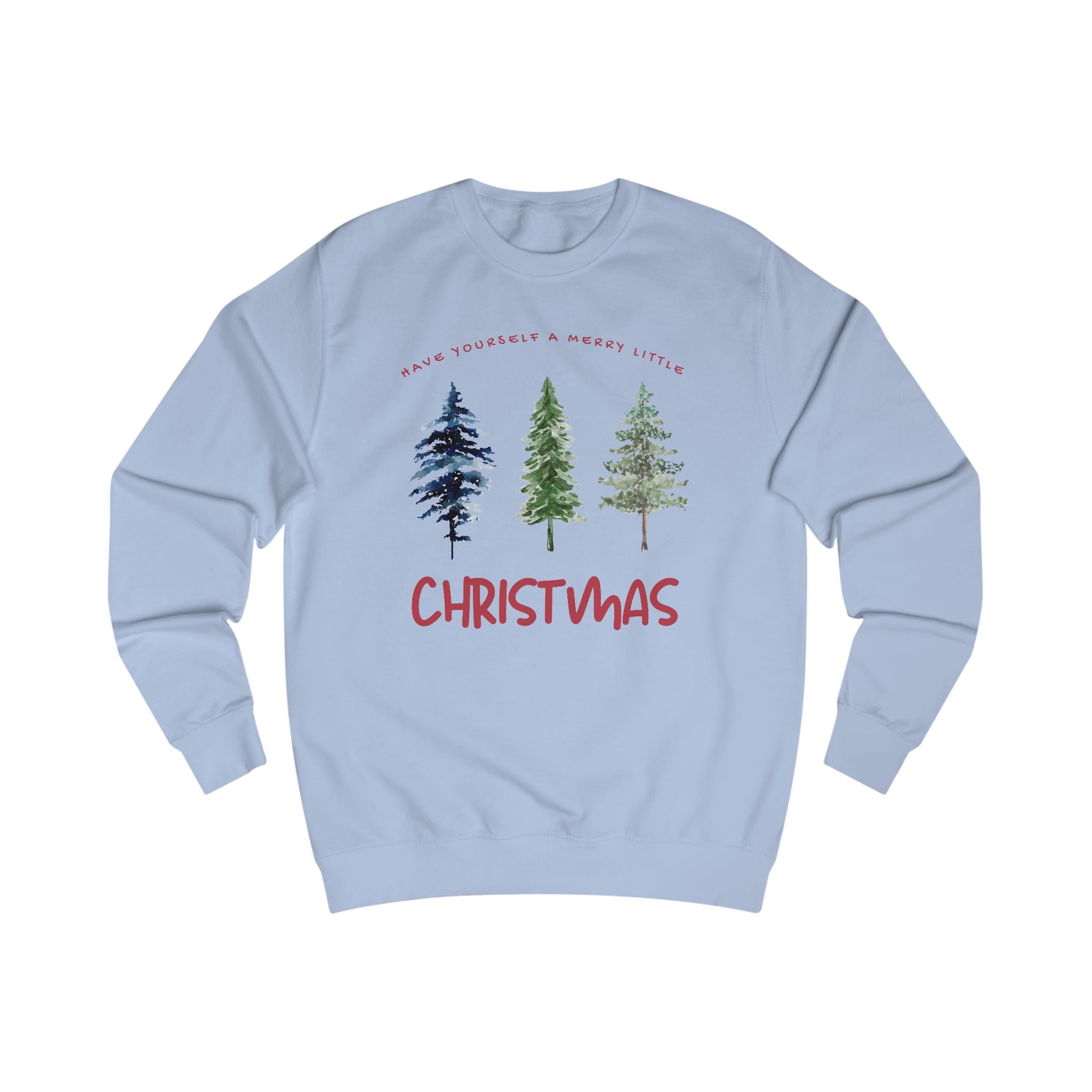 Christmas Tree Minimalist Unisex Sweatshirt - Holiday Gift, Cozy Winter Apparel