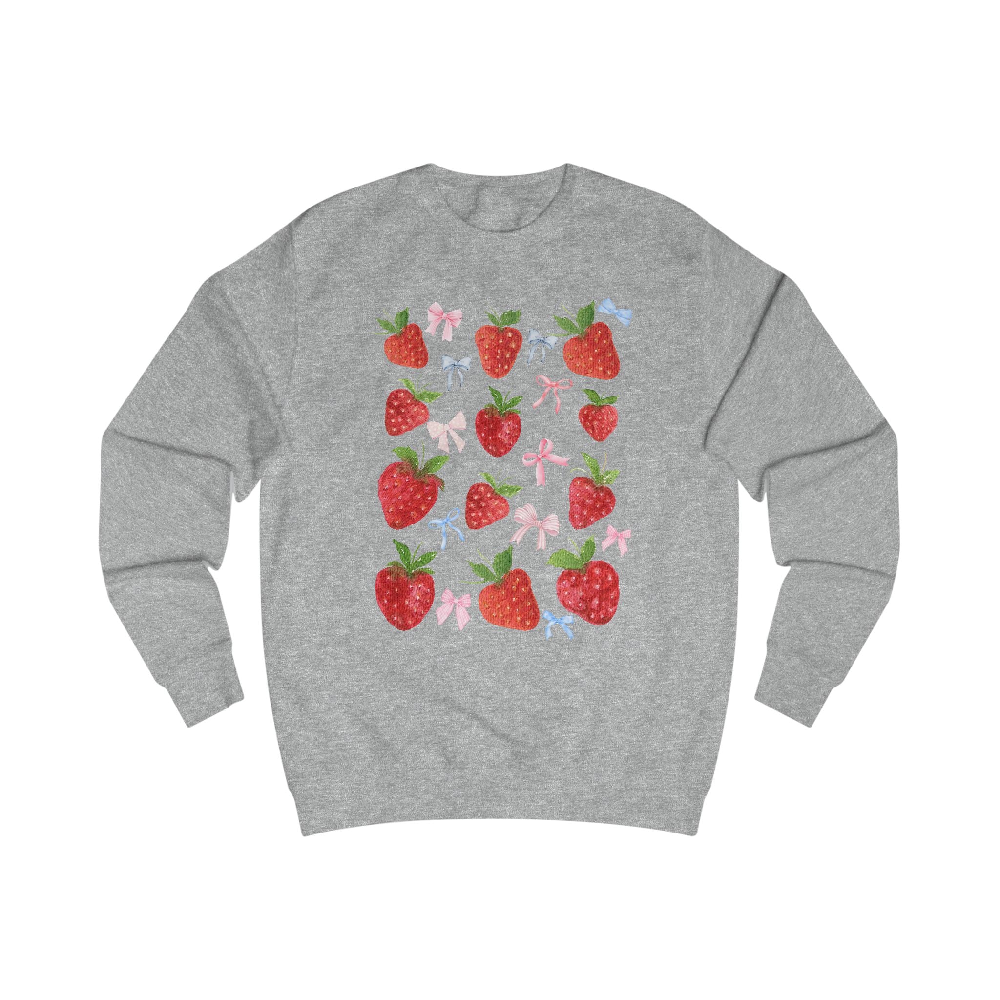 Strawberry Delight Unisex Sweatshirt - Cozy Style, Gift Idea for Friends, Spring Fashion, Comfortable Outfit, Perfect for Berry Lovers