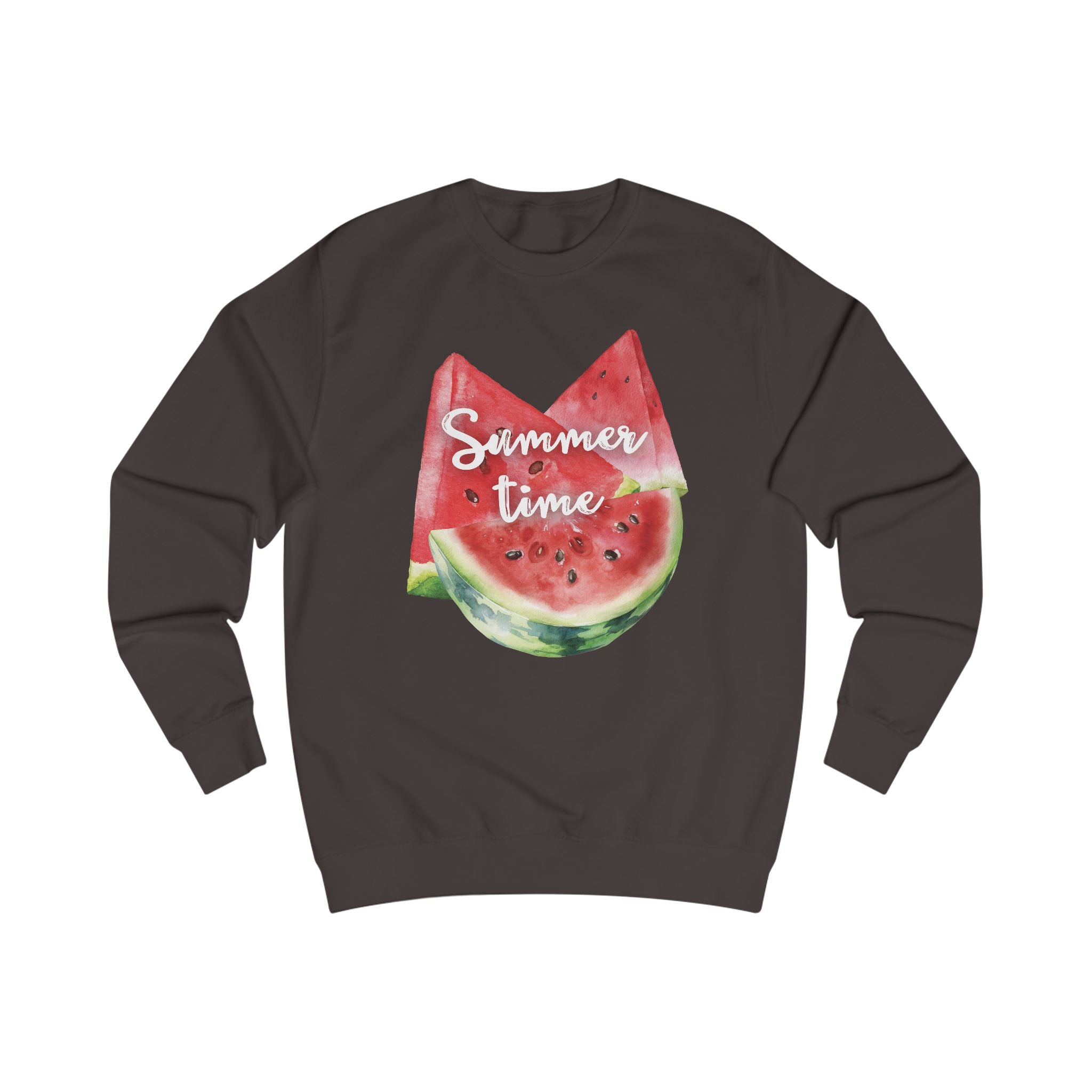 Summer Time Watermelon Unisex Sweatshirt | Cute Casual Apparel | Perfect for Vacation, Beach Days, Summer Parties, Outdoor Fun