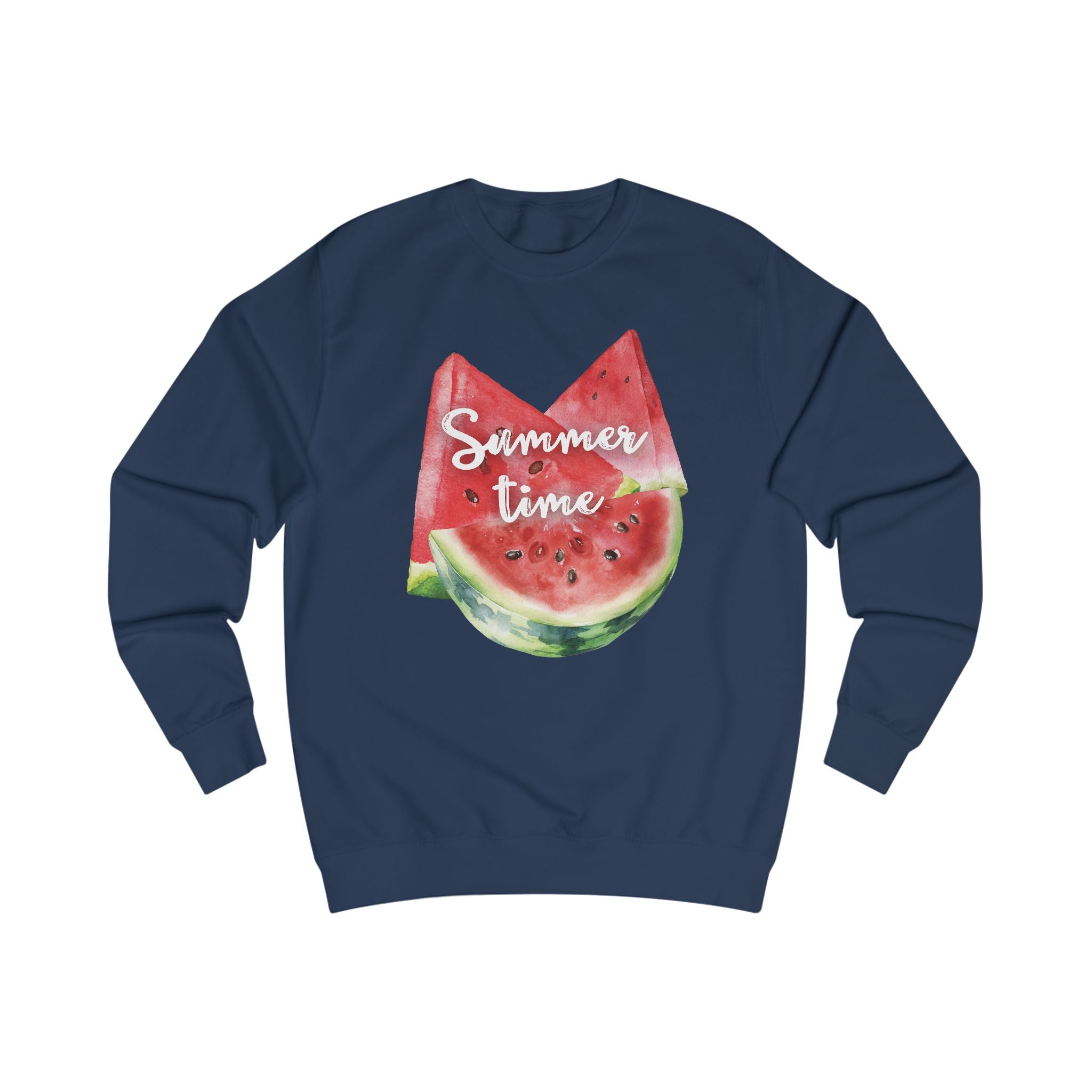 Summer Time Watermelon Unisex Sweatshirt | Cute Casual Apparel | Perfect for Vacation, Beach Days, Summer Parties, Outdoor Fun