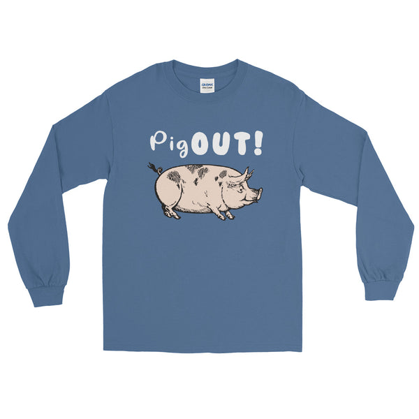 Pig Out long sleeve tee