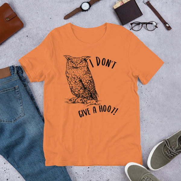 I Don't Give a Hoot! Owl t-shirt
