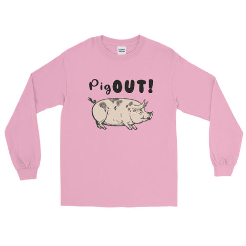 Pig Out long sleeve tee