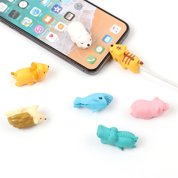 Cute Animal Cell Phone Cord Protector