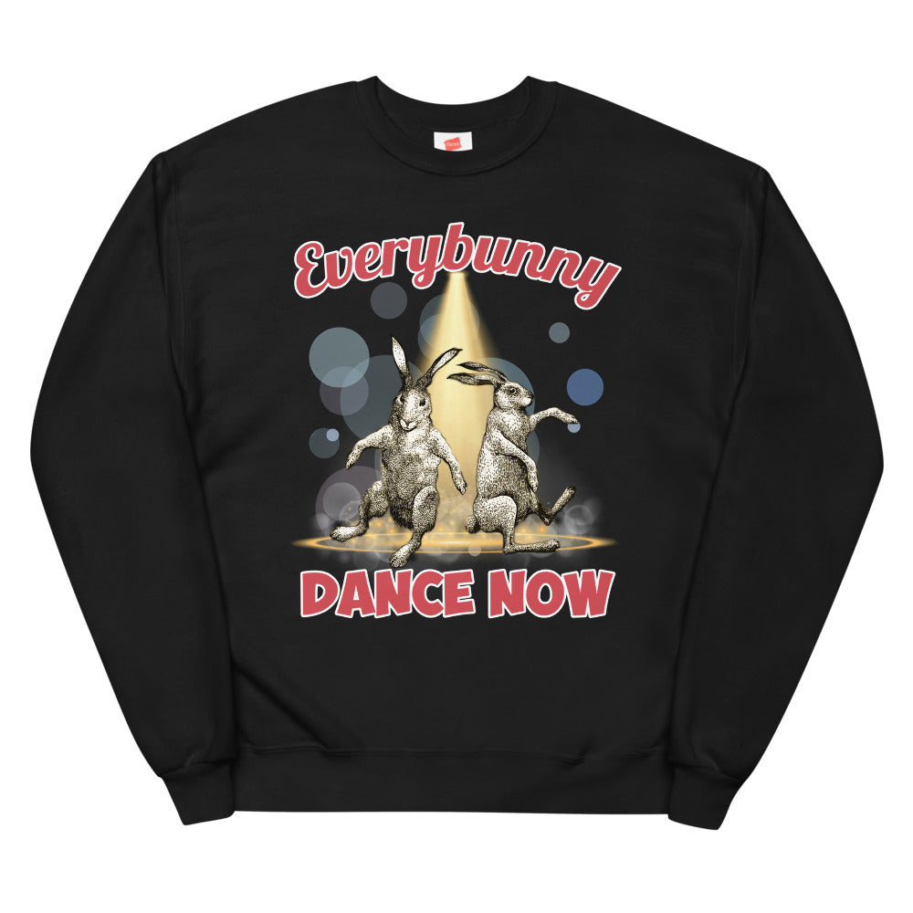 Everybunny Dance Now bunny sweatshirt